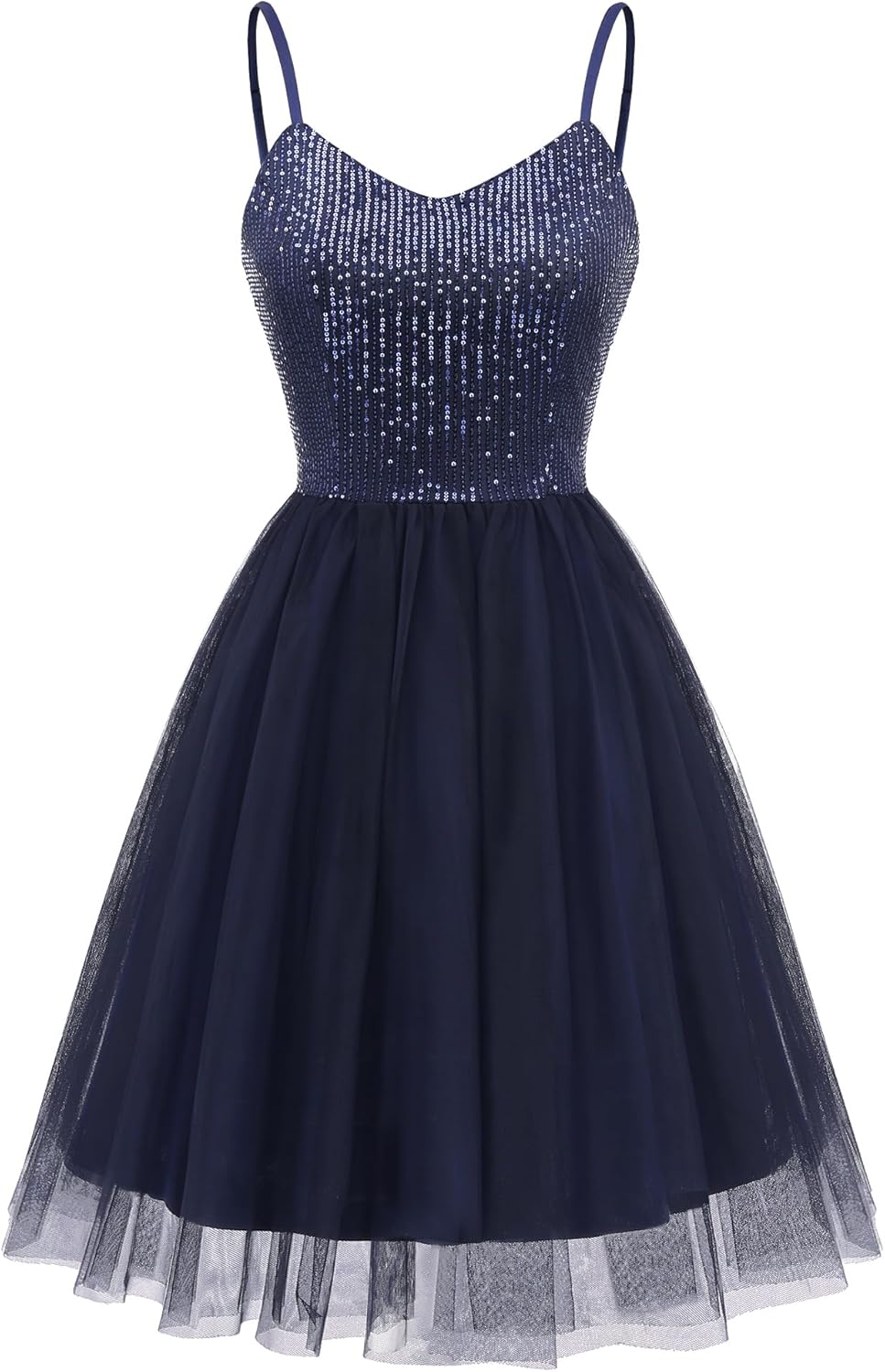 Dressystar Women's Sparkly Sequin Glitter Dress Spaghetti Strap Cocktail Party D...