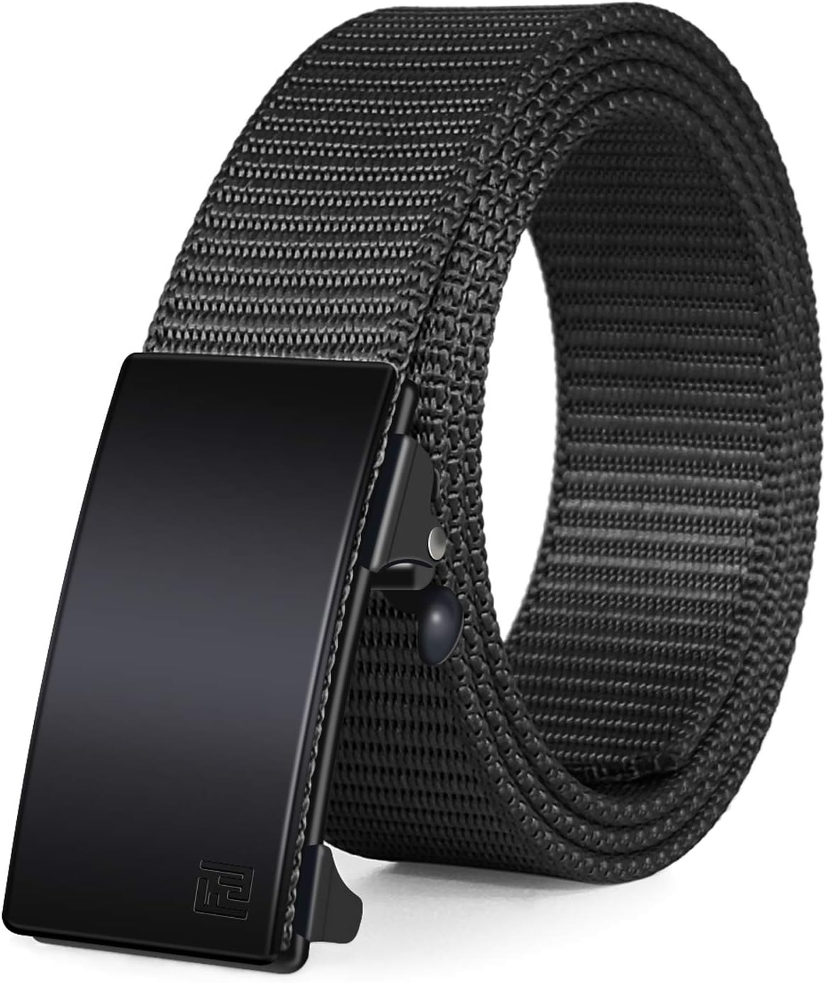 FAIRWIN Men's Ratchet Web Belt,1.25 inch Nylon Automatic Buckle Belt,No Holes In...