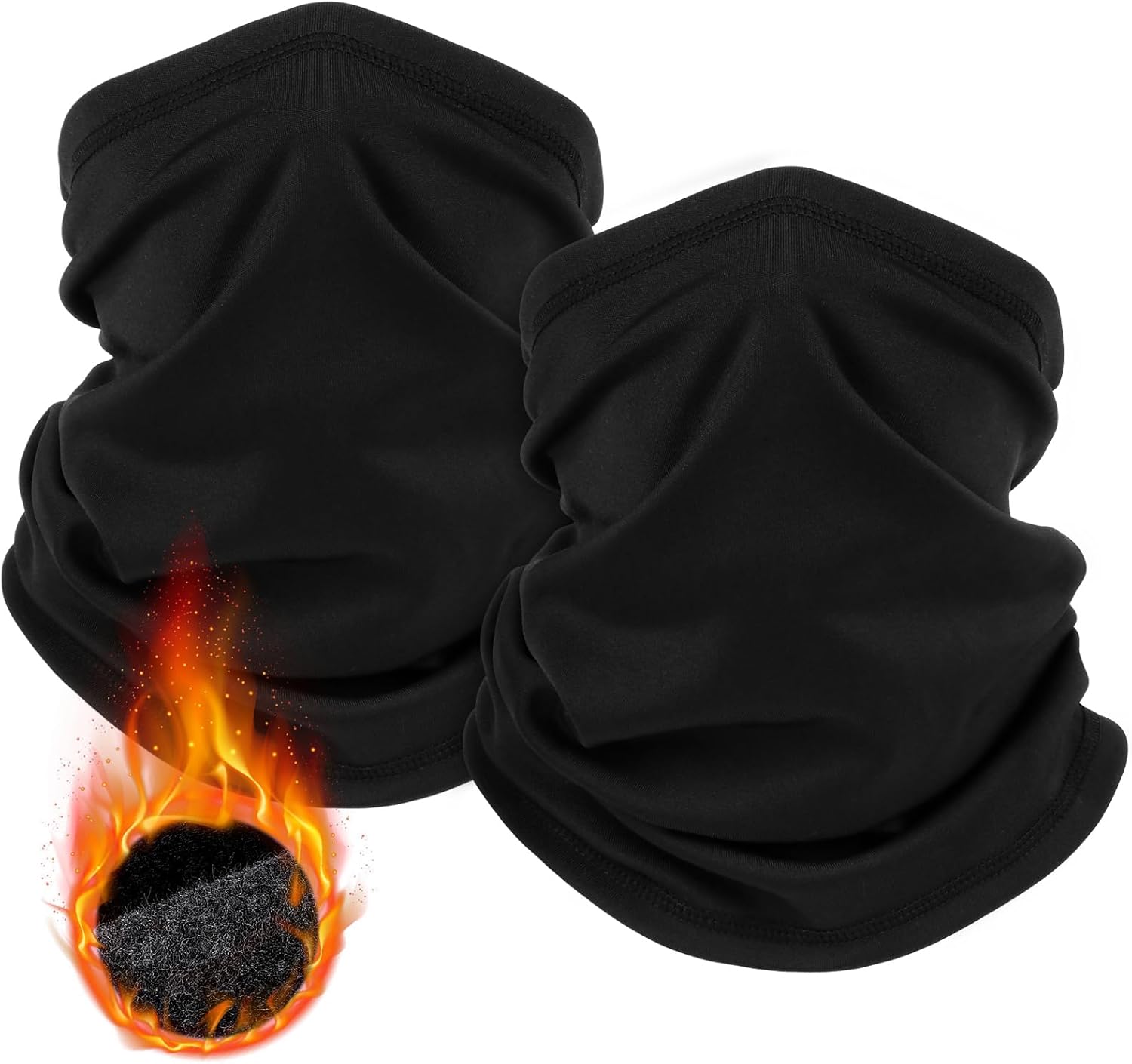 2 Pack Winter Neck Gaiter Warmer for Men&Women,Windproof Face Cover Fleece Face...