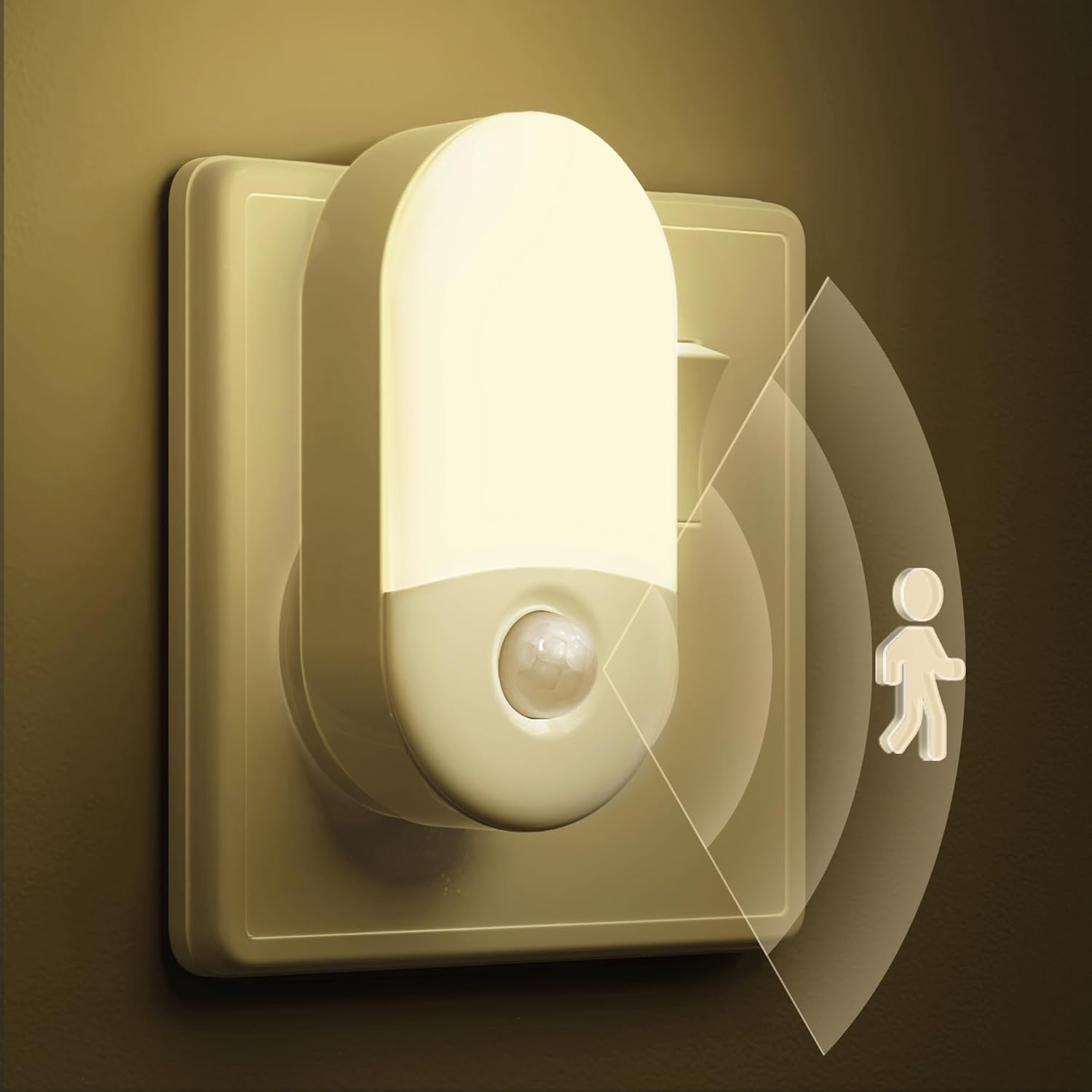 LOHAS-LED Motion Sensor Night Light Plug into Wall, 1 Pack, Motion Sensor Lights...