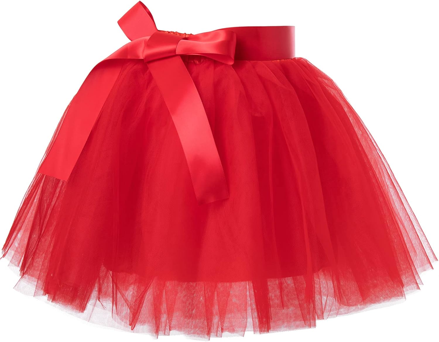PLIKSUVER Girls Tutu Skirt 7 Layers Tulle Skirts for Kids Party Dance Tutu Elast...