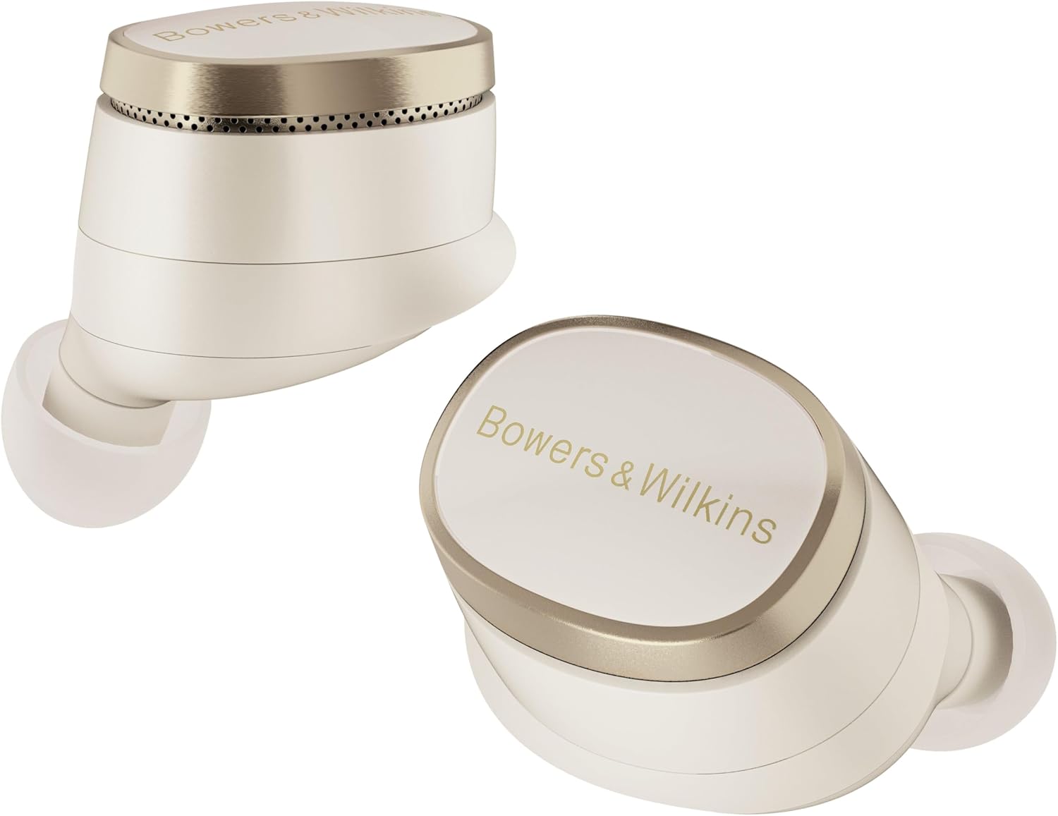 Bowers & Wilkins Pi8 Wireless Earbuds (Dove White), in-Ear Bluetooth Earphones w...