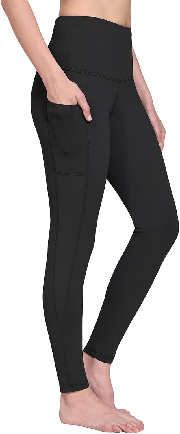 BALEAF Women's Fleece Leggings Thermal Pants with Pockets Winter Warm High Waist...