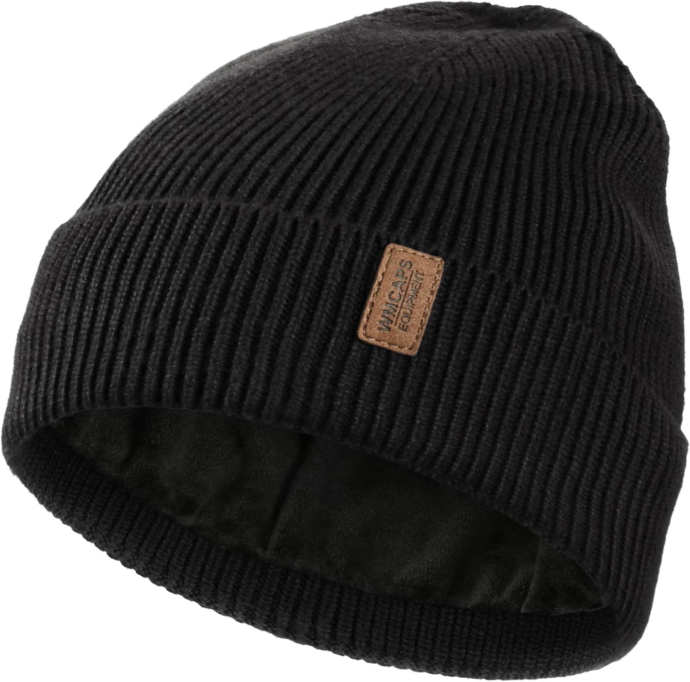 Wmcaps Winter Beanie for Men Women, Fleece Lined Beanie Soft Warm Knit Hat Ski S...