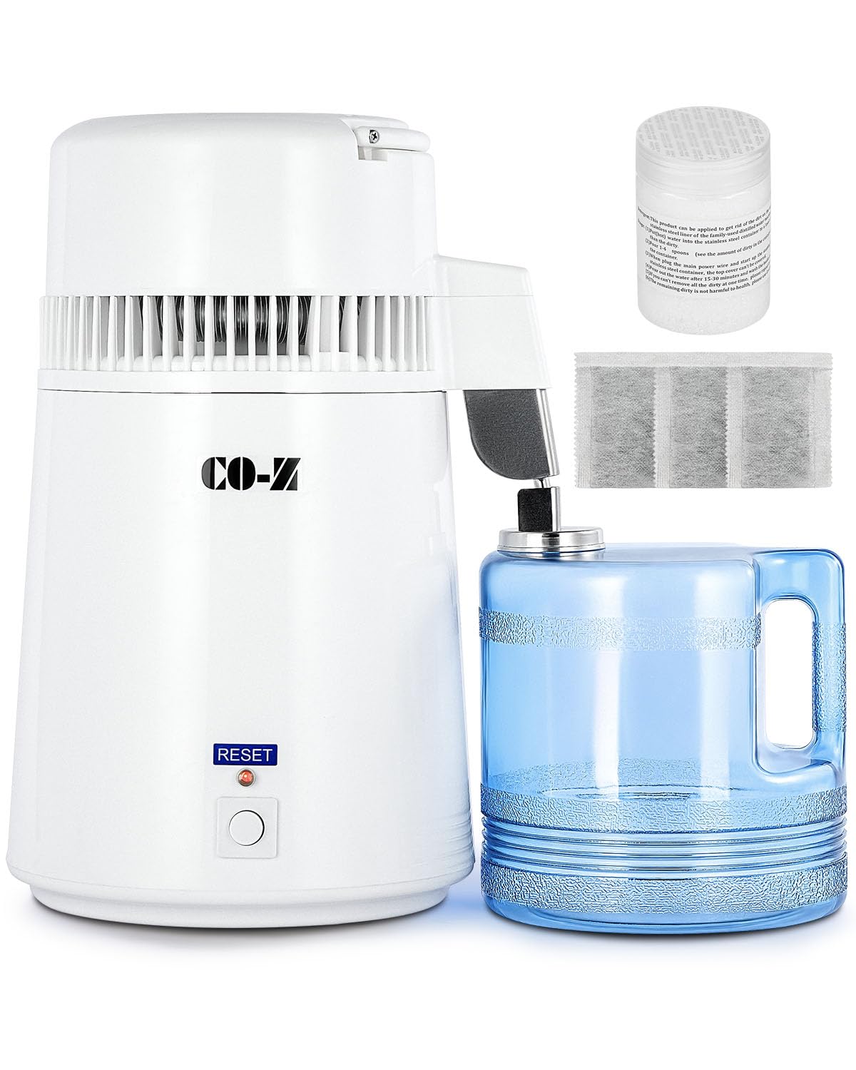 CO-Z Water Distillers, Pure Distilled Water Machine for Home Countertop Table De...