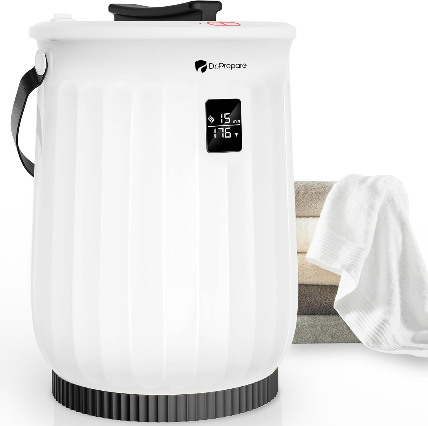 DR.PREPARE Towel Warmer for Bathroom, Upgraded Luxury Towel Warmer Bucket with L...