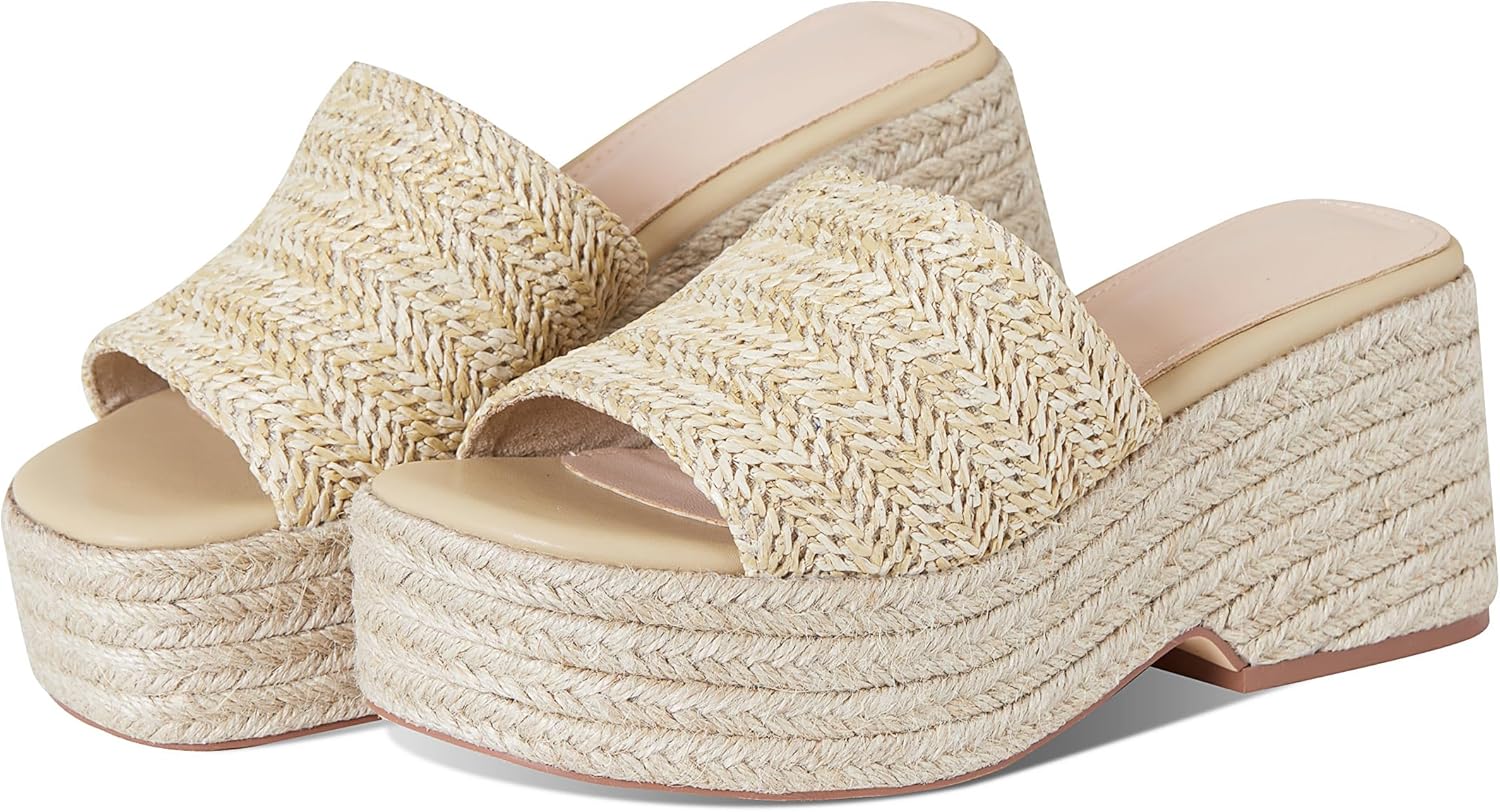 Platform Slip on Espadrille Sandals for Women Wedges Slides Bohemia Sandals Flat...