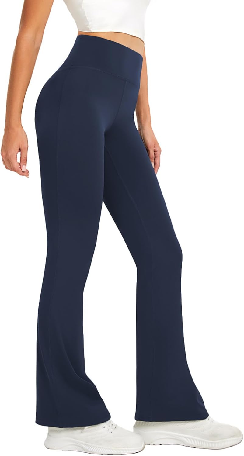 Women's Flare Yoga Pants High Waisted Flared Leggings Bootcut Workout Bell Botto...