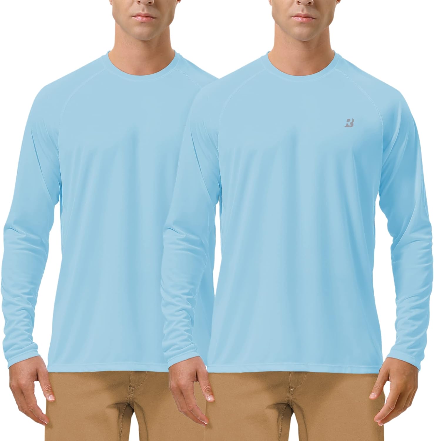 Roadbox Mens UPF 50+ UV Sun Protection Shirts Outdoor Long Sleeve SPF Rash Guard...