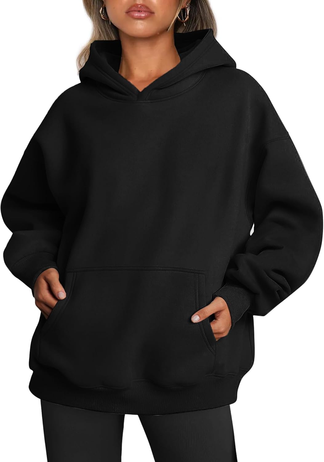 Famulily Ladies Oversized Hoodies Pullover Long Sleeve Sweatshirt Autumn Winter...