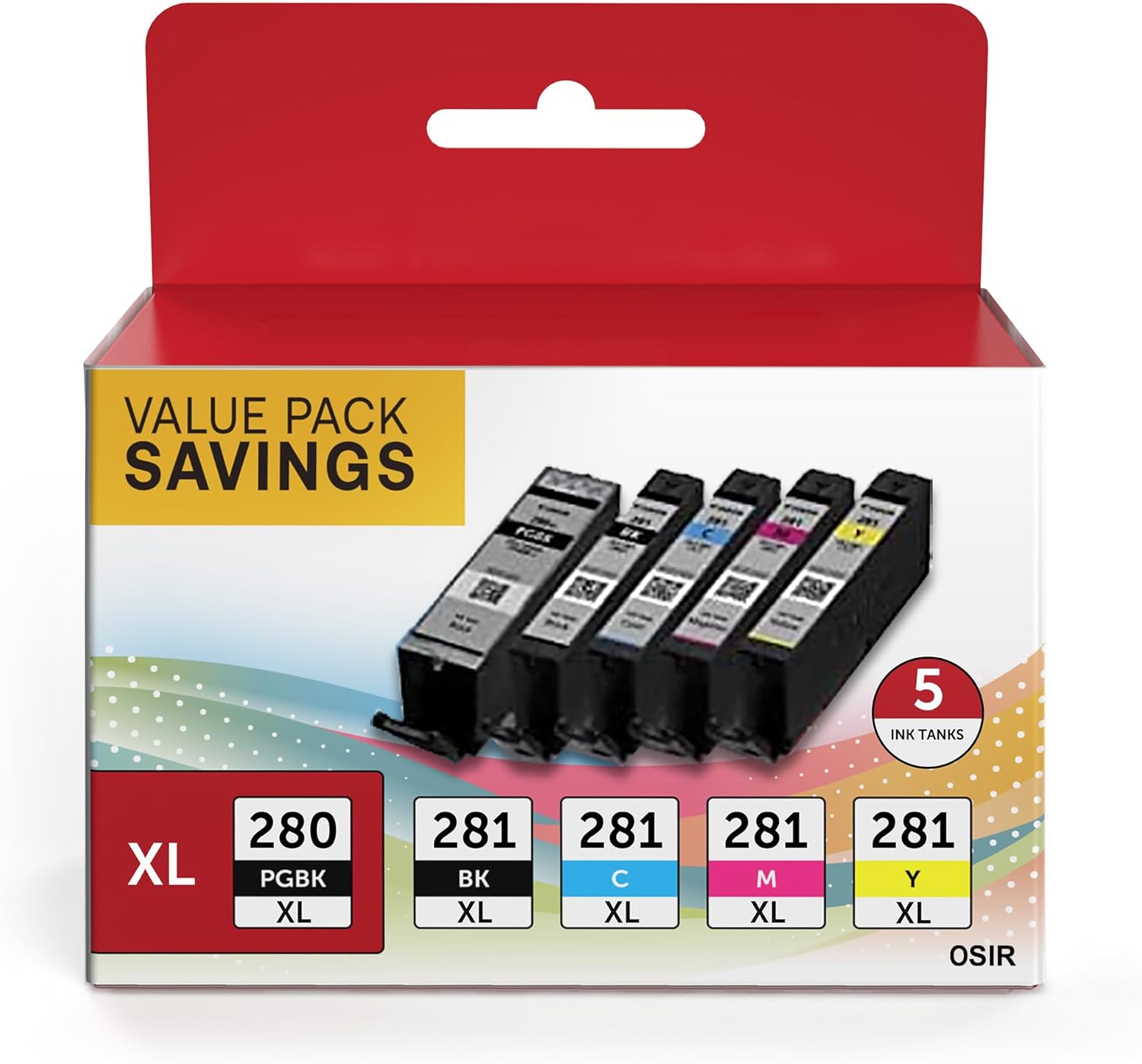 OSIR Compatible 280 281 Ink Cartridges Replacement for Canon PGI-280XXL CLI-281X...