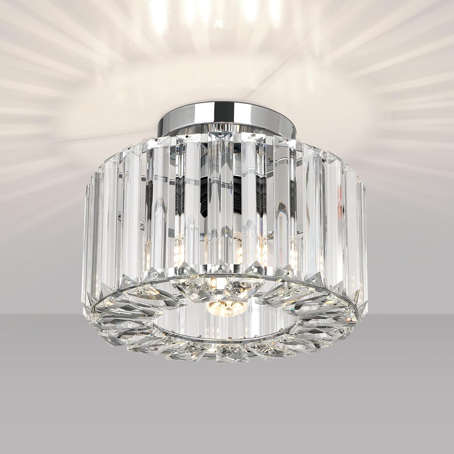 Crystal Ceiling Light - Easric Modern Ceiling Lights Living Room LED Ceiling Lig...
