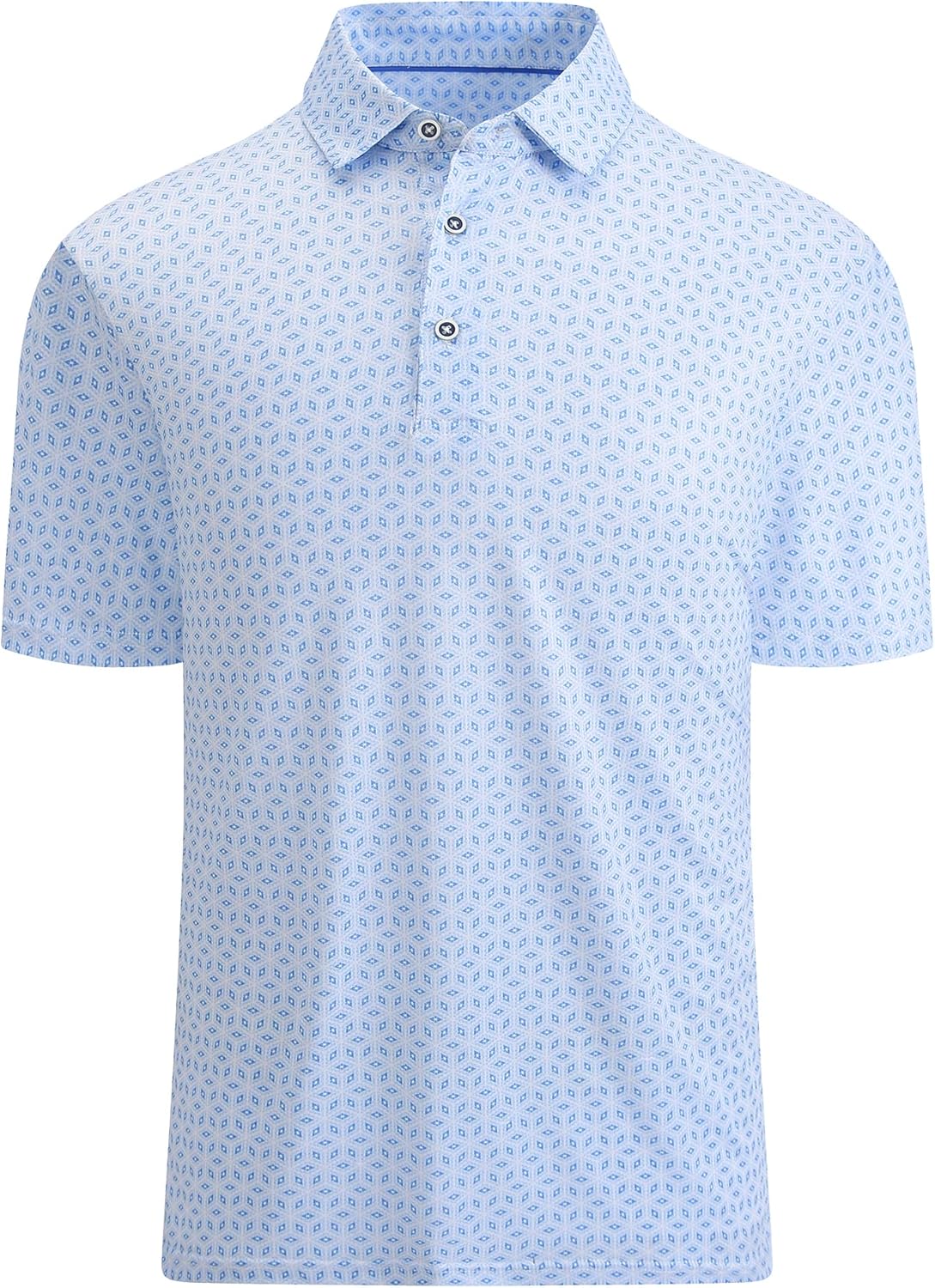 Esabel.C Golf Shirts for Men Dry Fit Performance Short Sleeve Print Moisture Wic...