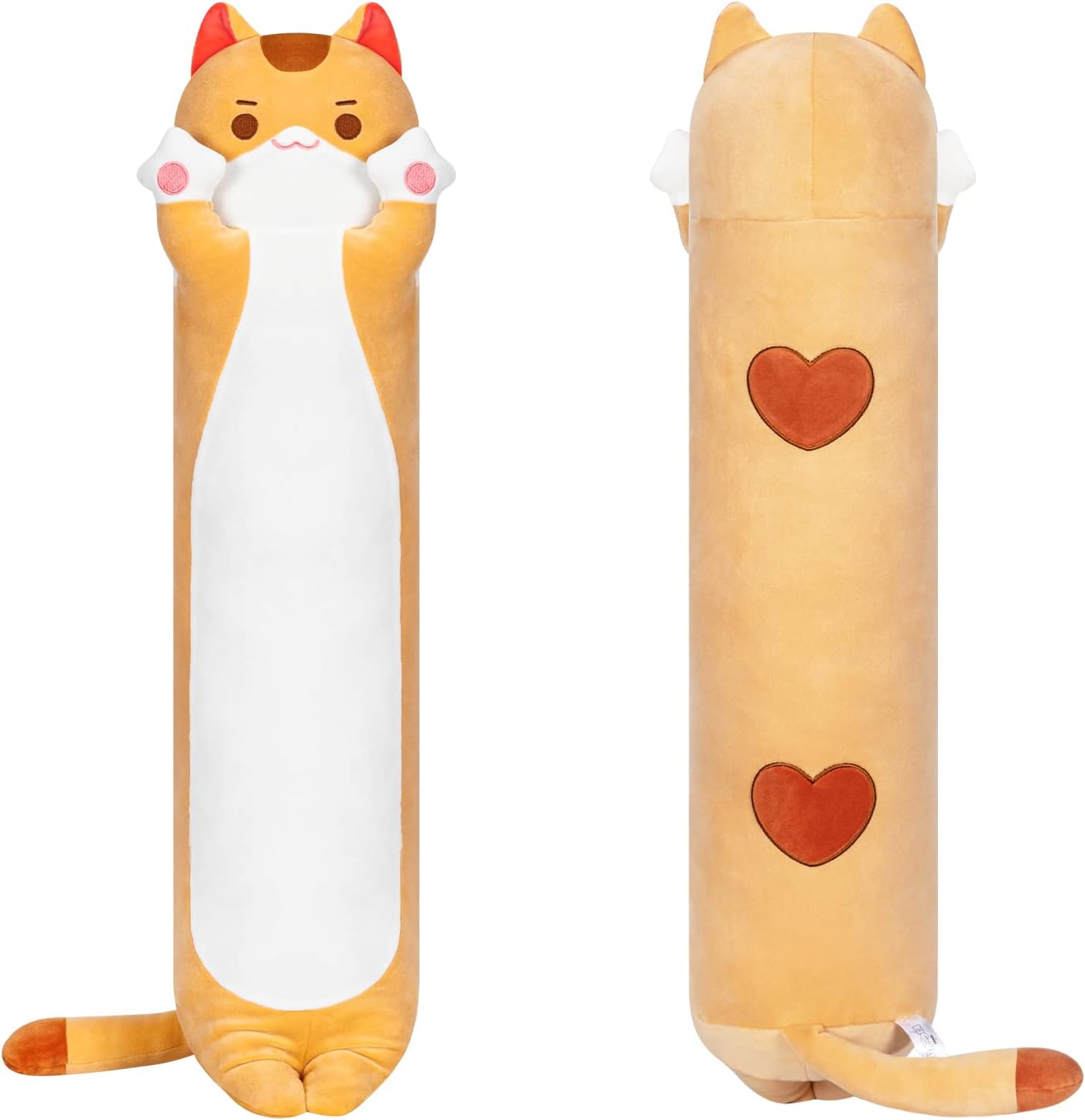 Mewaii 28in Long Cat Plush Pillows Stuffed Animals Squishy Pillows - Cute Plushi...