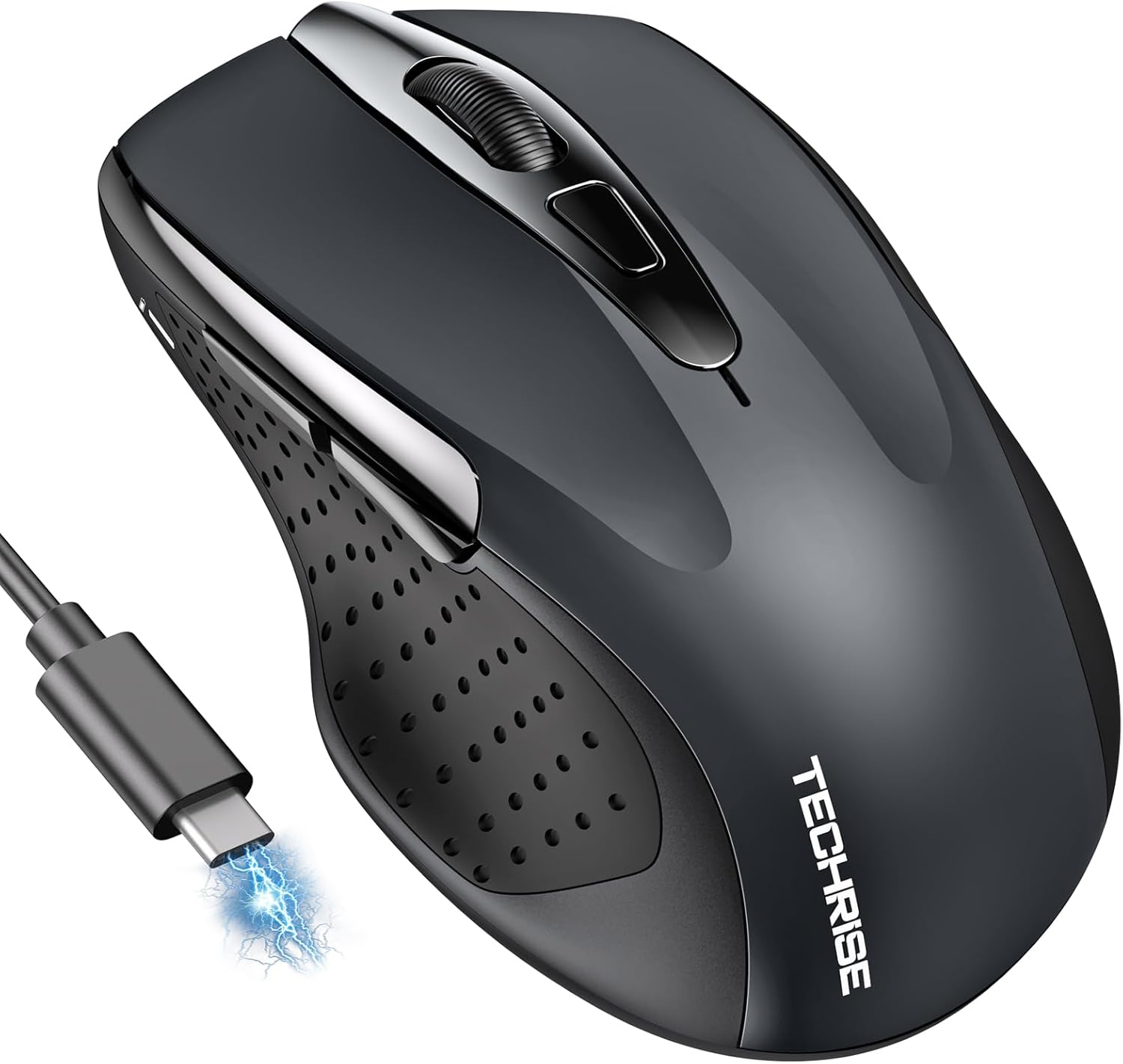 TechRise Bluetooth Mouse, Rechargeable Wireless Mouse (BT5.0/3.0 & 2.4G), 4800DP...