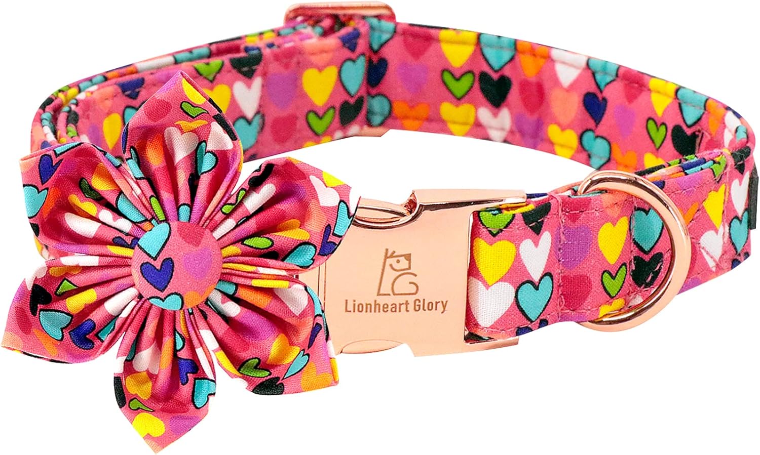 Lionheart glory Easter Dog Collar with Flower Carrot Print Dog Collar Girl or Bo...