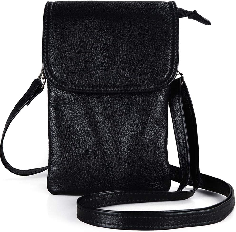 befen Genuine Leather Crossbody Bag, Cellphone Wallet, Small for Women Mini Shou...