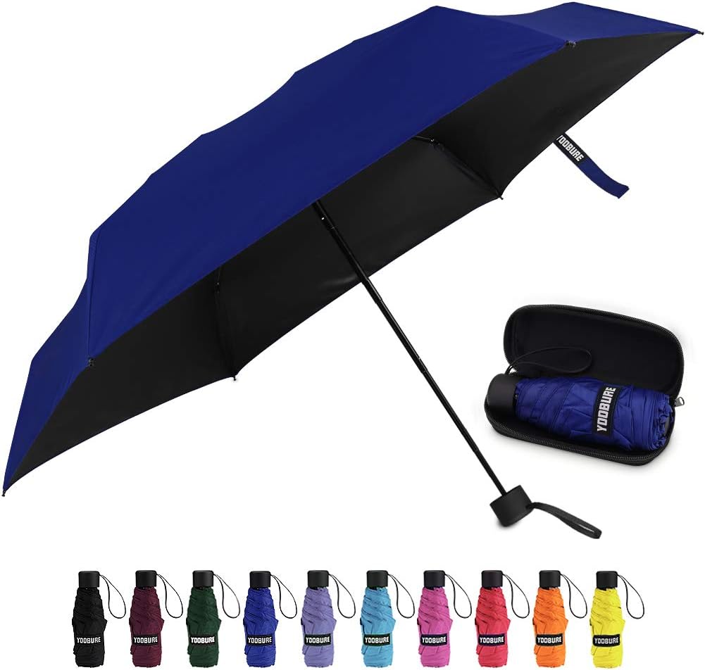 Yoobure Small Mini Umbrella with Case Light Compact Design Perfect for Travel Li...