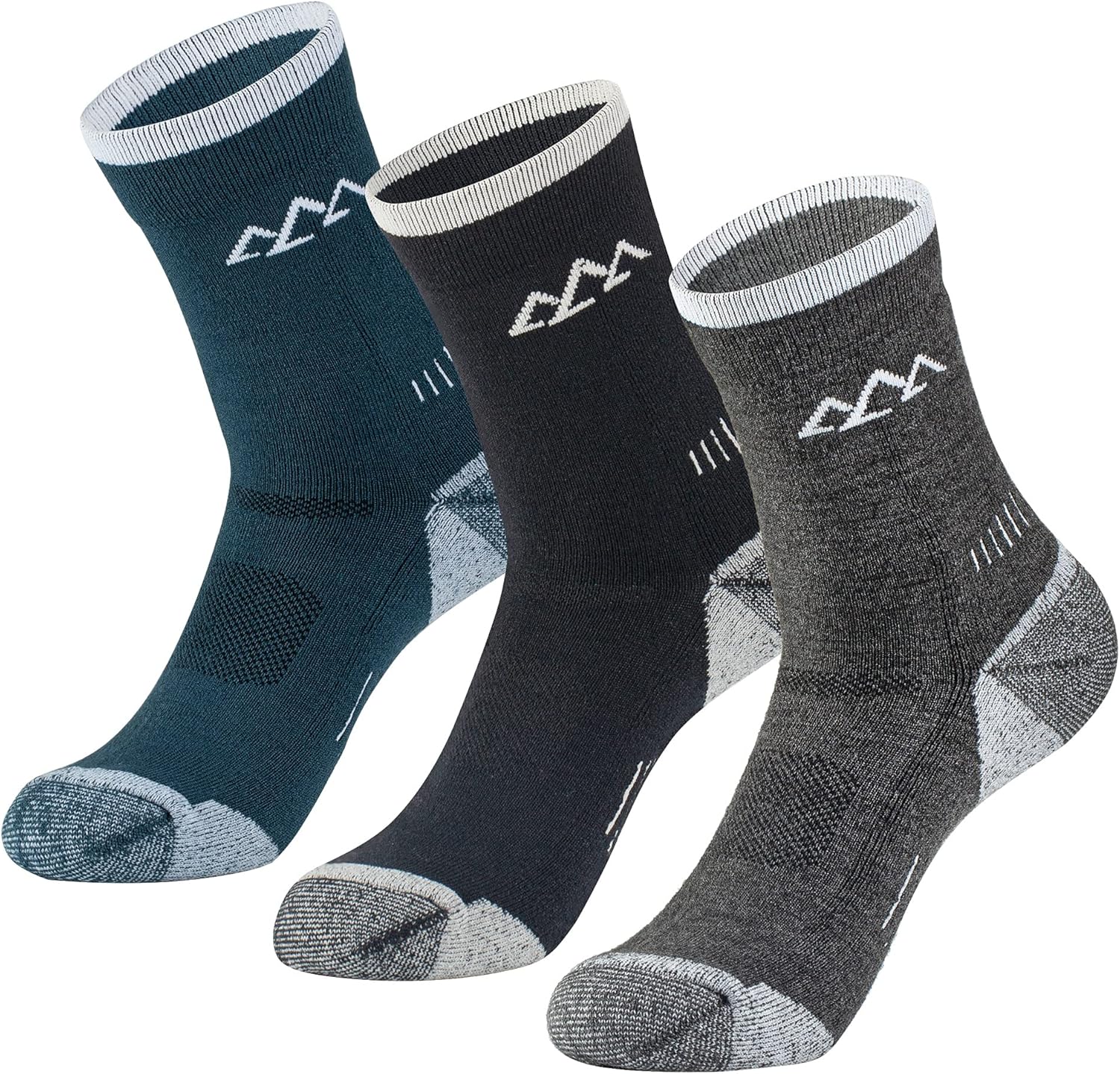 innotree 3 Pack Men's Merino Wool Hiking Socks, Mi...