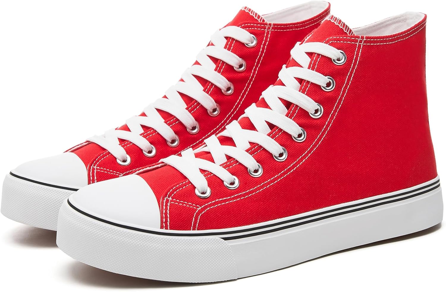 yageyan Men’s High Top Canvas Sneakers Fashion Lace up Walking Shoes Casual Clas...