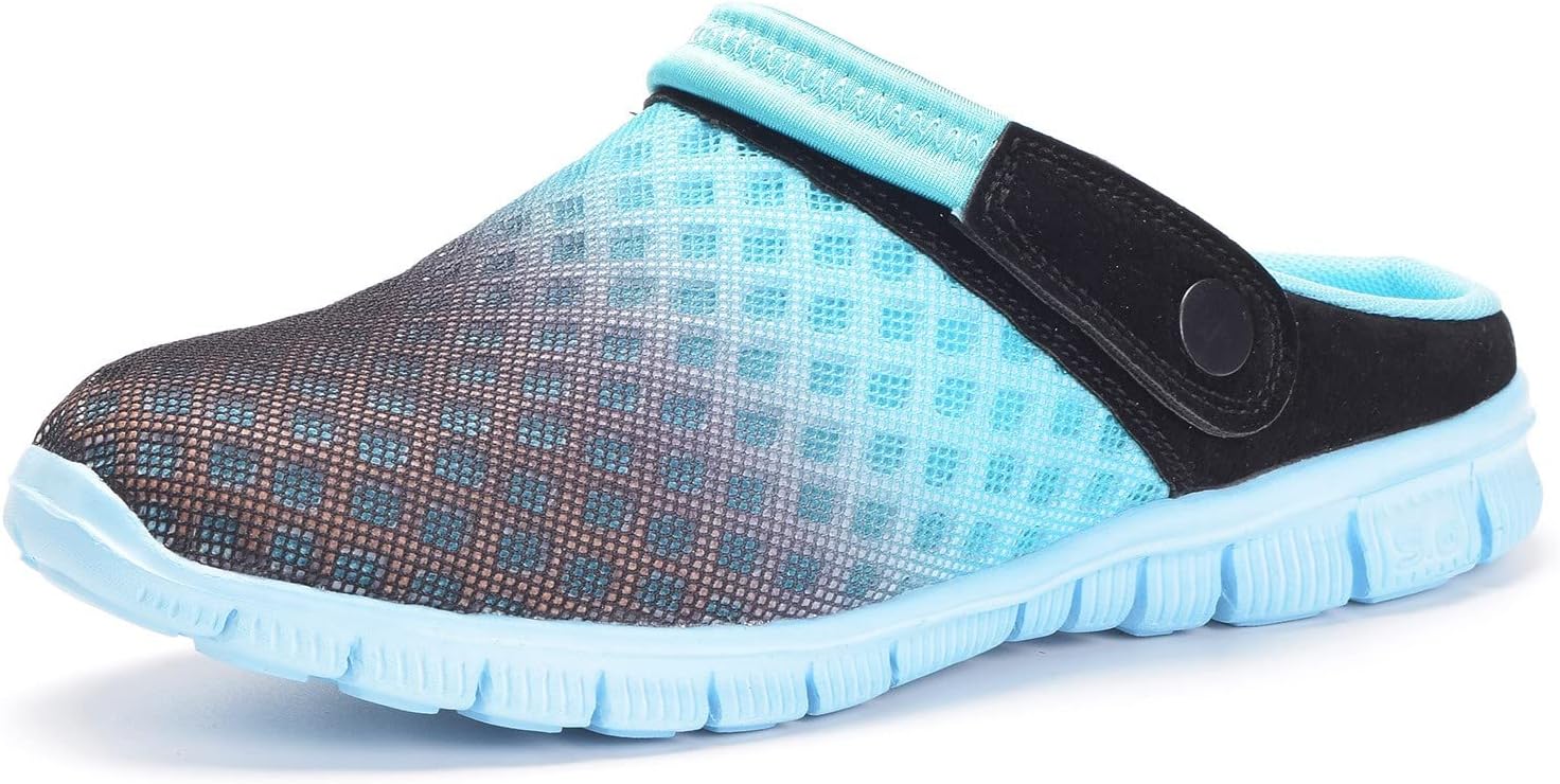 Mens Womens Clogs Garden Shoes Breathable Mesh Slippers Beach Sandals Outdoor Sp...