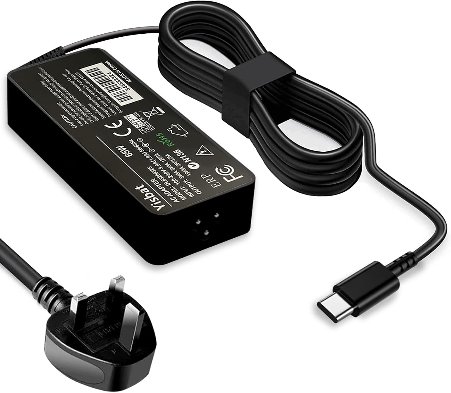 Lenovo Laptop Charger,65W USB C Charger for Lenovo ThinkPad T14 T15 T480 T480s T...