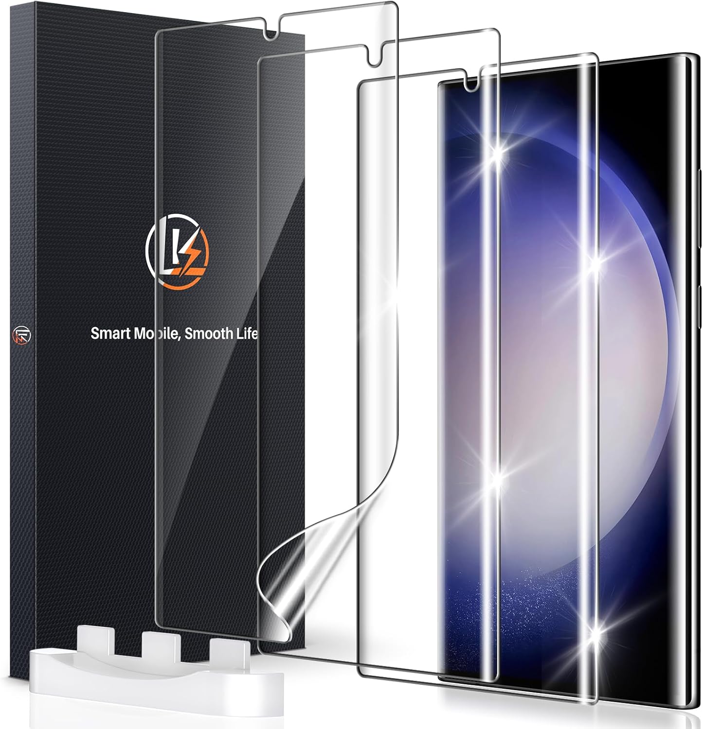LK 3 Pack for Samsung Galaxy S23 ultra Screen Protector [Not Glass] [Support Fin...