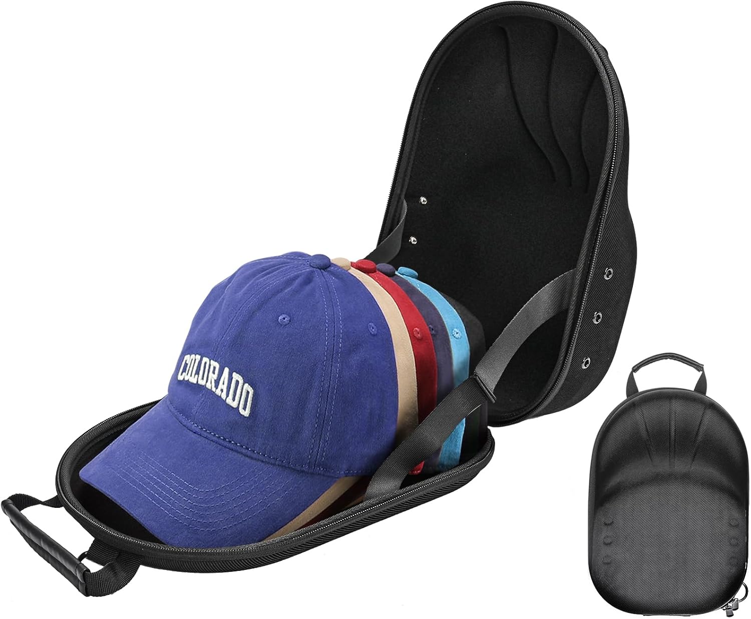 ProCase Hat Travel Hard Case, Hat Carrier Storage Bag for 5-6 Baseball Caps,Hat...