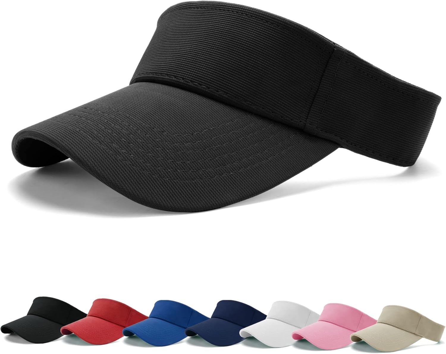 BLURBE Sun Visor Cap - Women Ponytail Baseball Cap, Sport Outdoor Plain Visor Ca...