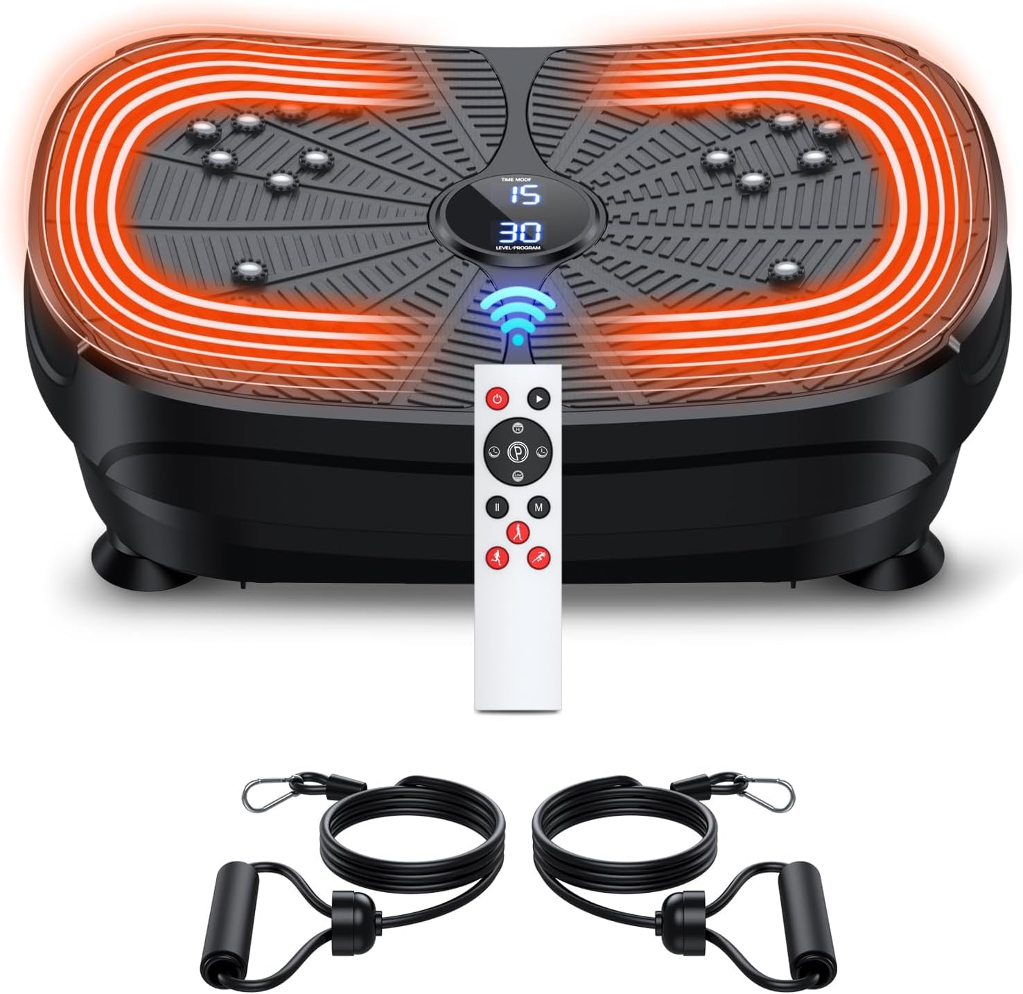 Vibration Plate Exercise Machine, PBYRD Portable Full Body Vibration Platform fo...