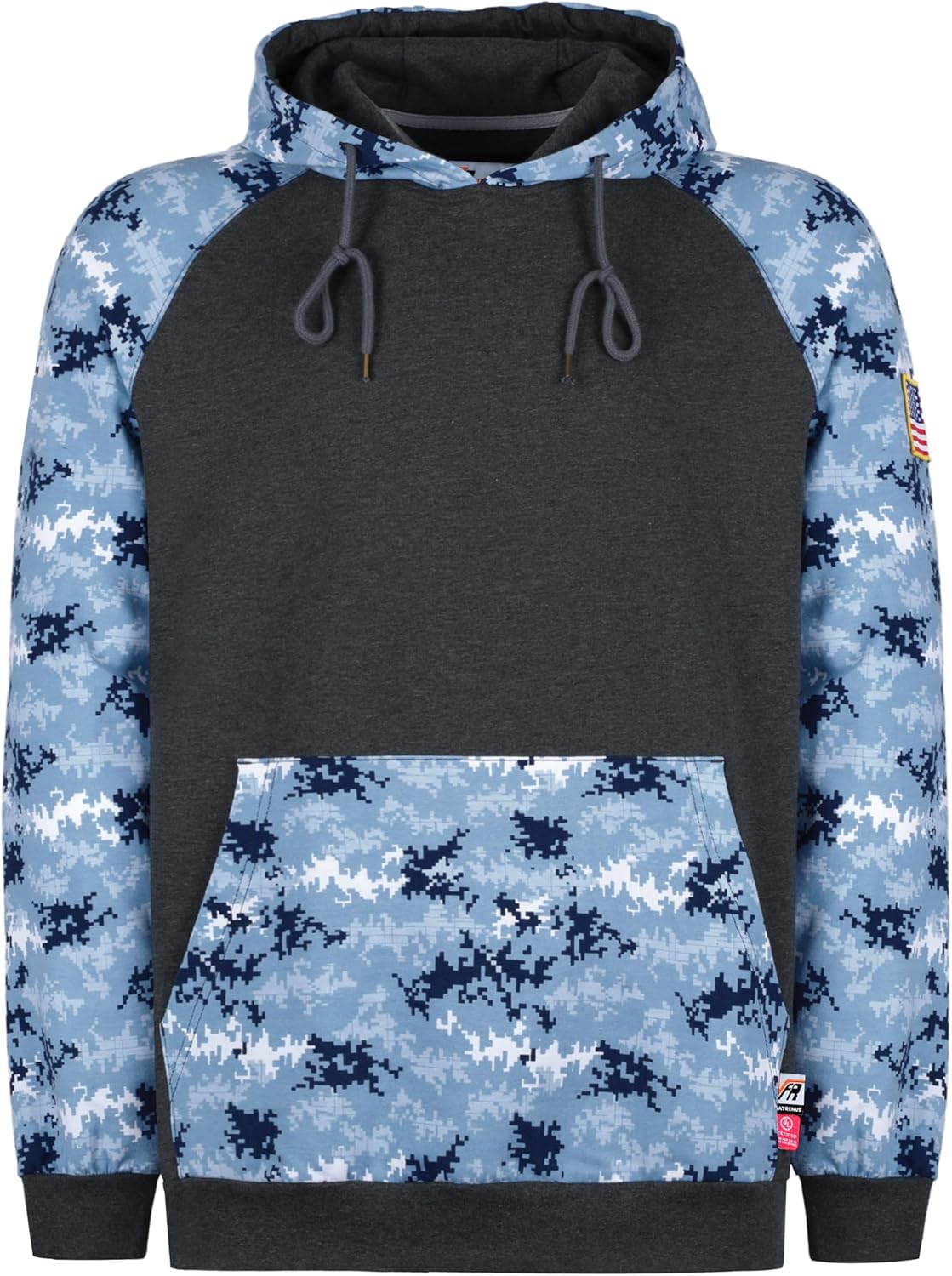 VATRENUS FR Hoodies for Men 7.5oz Cotton Camo Two-Tone Flame Resistant Pre-Washe...