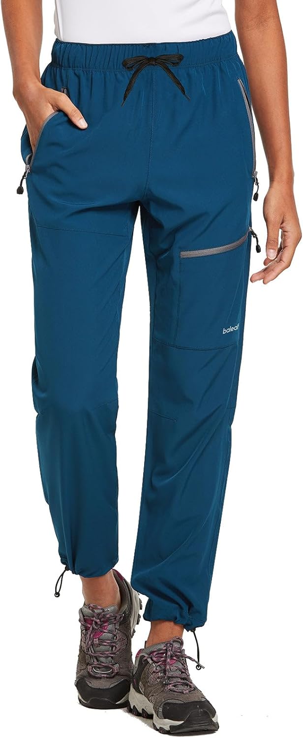 BALEAF Waterproof Trousers Womens Quick Dry Walking Hiking Cargo Pants with Zipp...