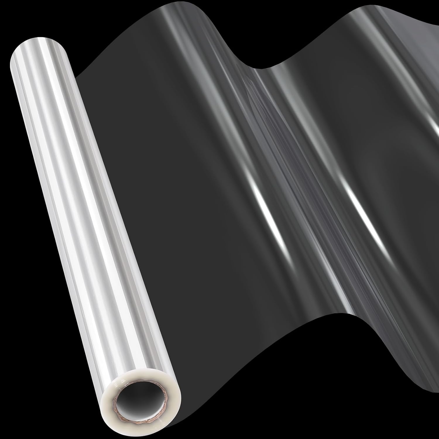 Vanhench Clear Cellophane Wrap, 16" x 100' 3Mil Thick Cellophane Wrap Roll for G...
