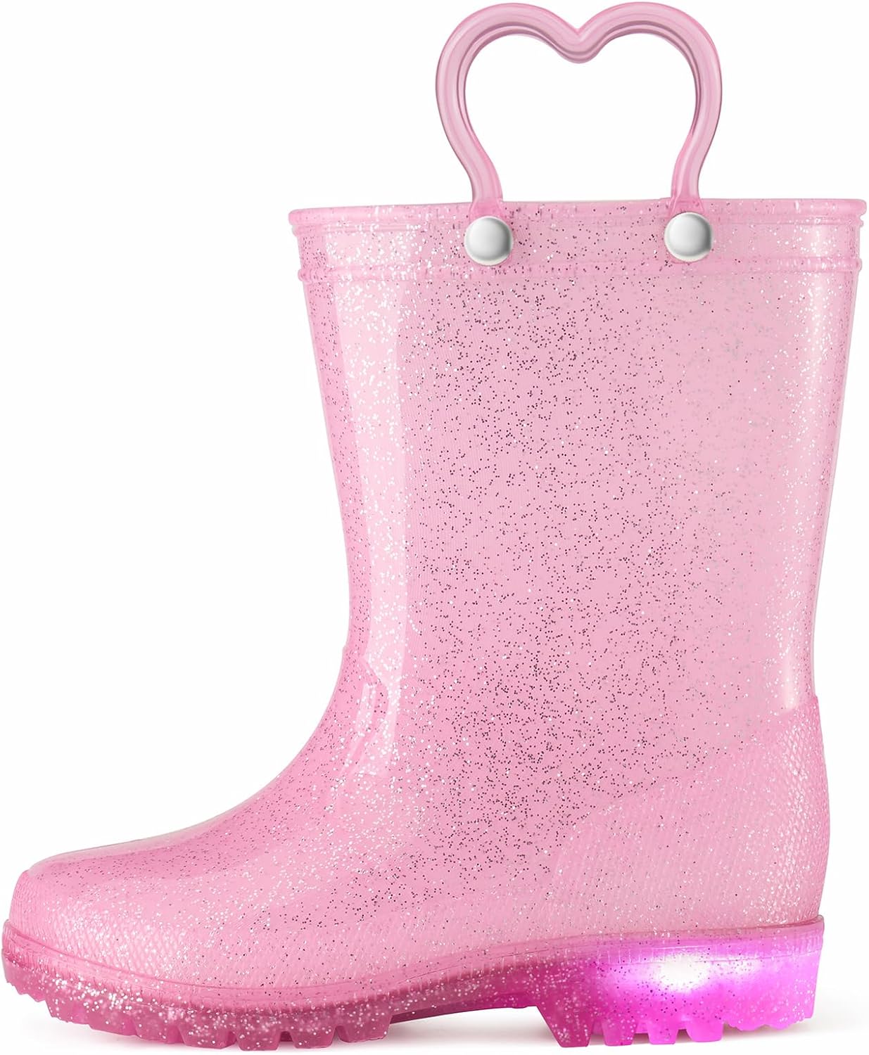 HISEA Kids Rain Boots for Boys Girls, Waterproof Lightweight Rain Boots Light Up...