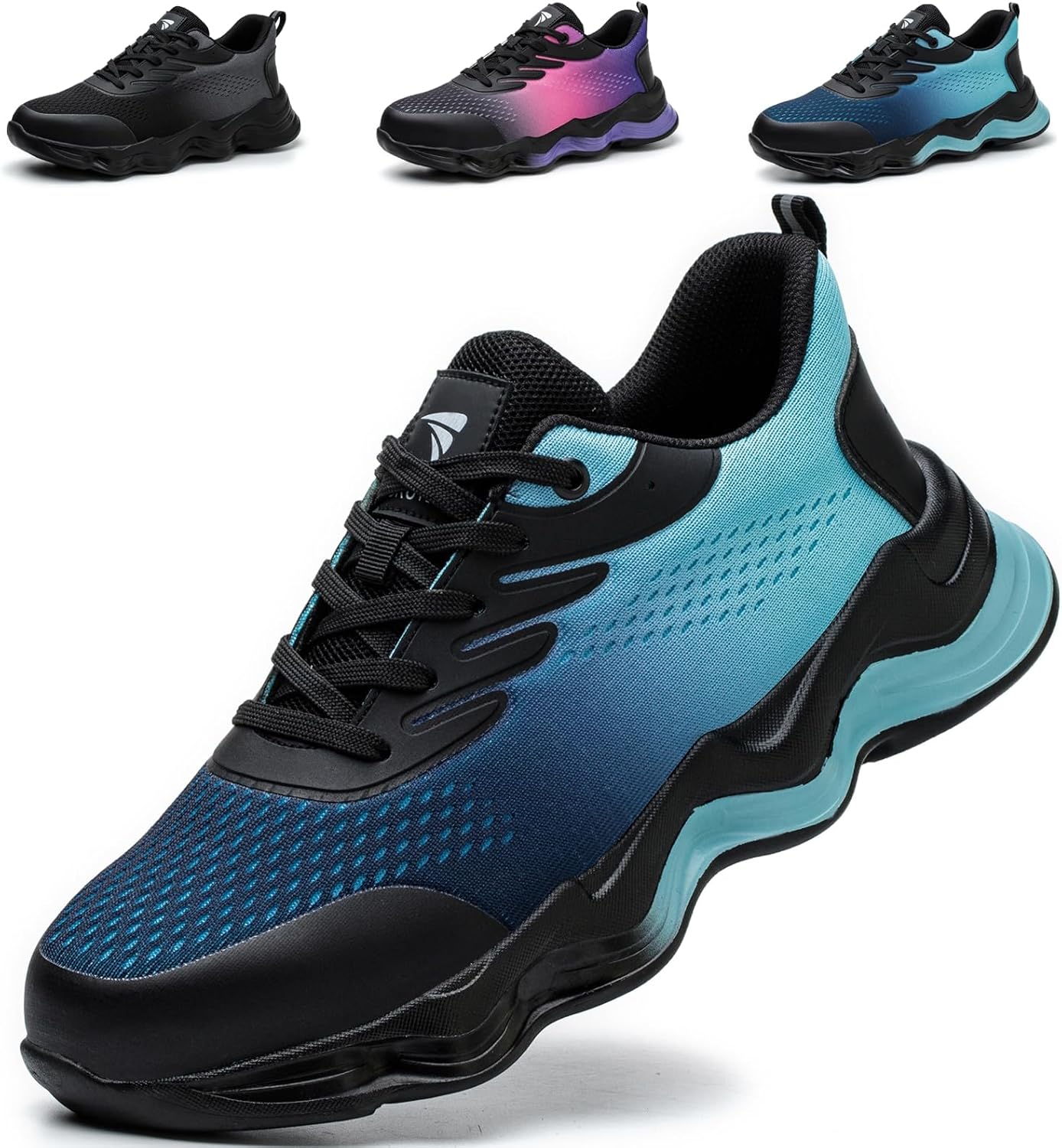 Safety Trainers Mens Womens Steel Toe Cap Trainers Lightweight Safety Shoes Comf...