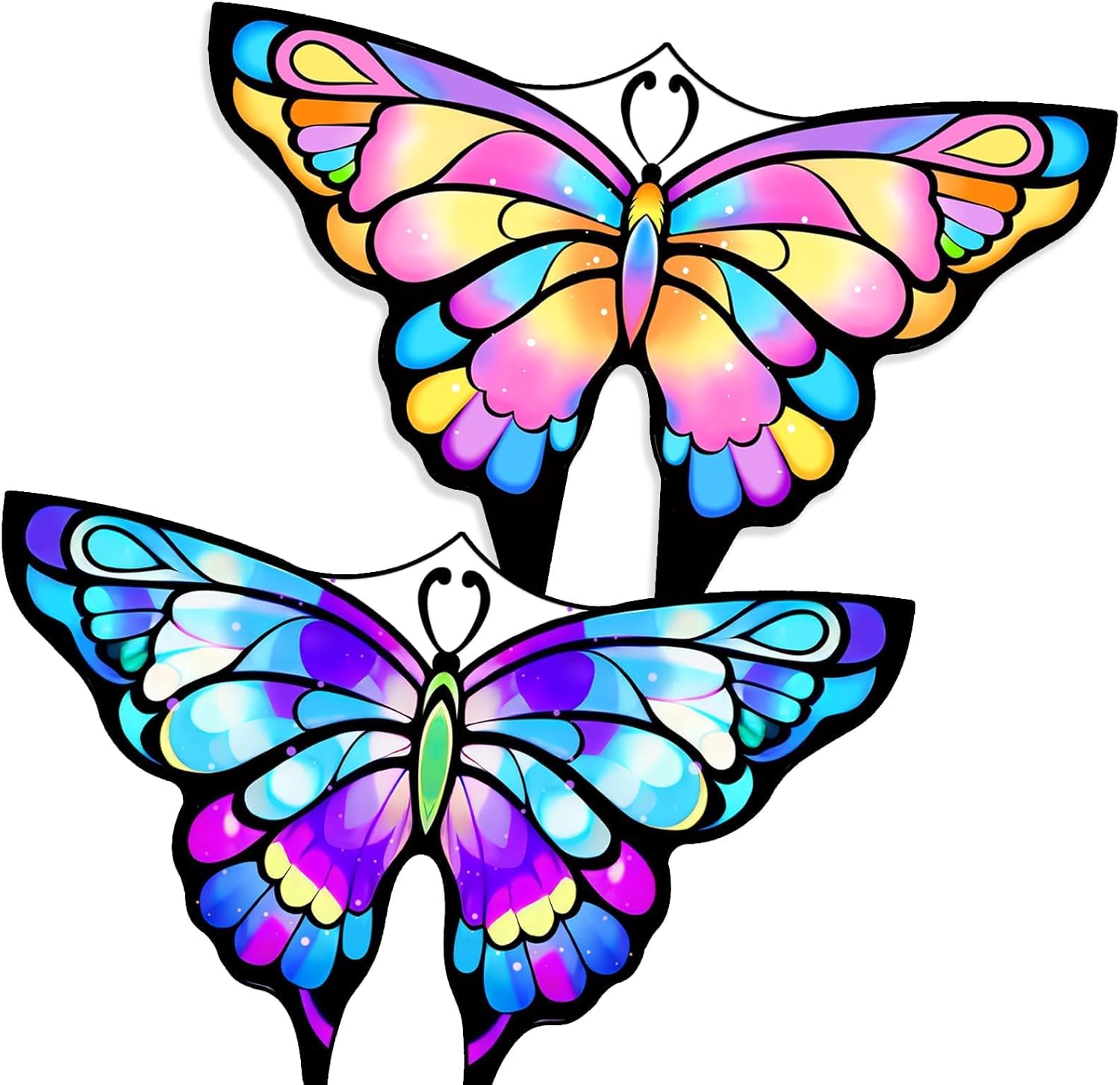 Simxkai Butterfly Kite for Kids & Adults, Easy to Fly Blue Big Kite for Beginner...