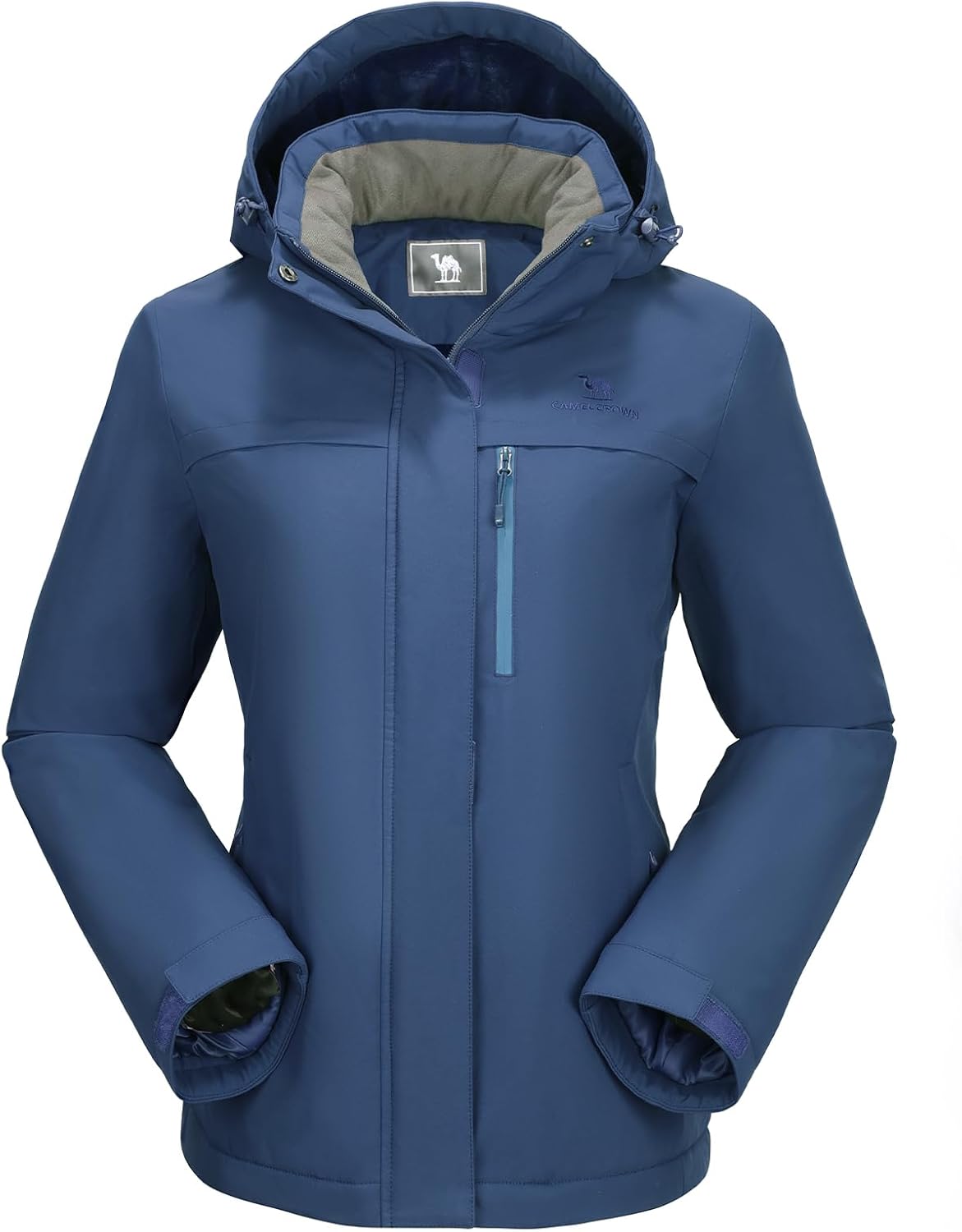 CAMEL CROWN Women's Ski Jacket Waterproof Winter Mountain Coat Warm Fleece Windb...