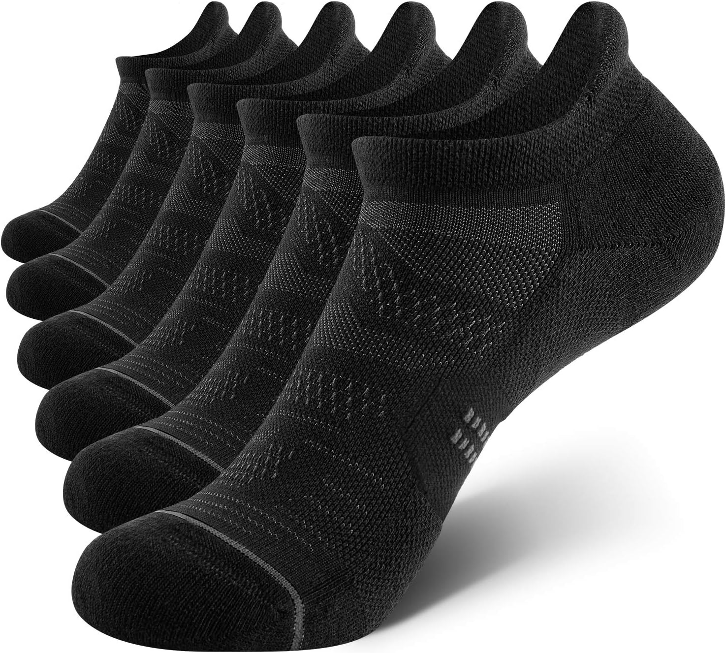 CS CELERSPORT 6 Pack Women's Ankle Running Socks Cushioned Low Cut Tab Athletic...