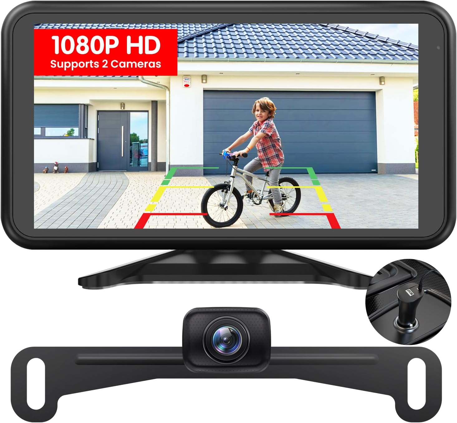 AUTO-VOX Wireless Backup Camera for Car Easy Install: No Delay 5" HD 1080P Rear...