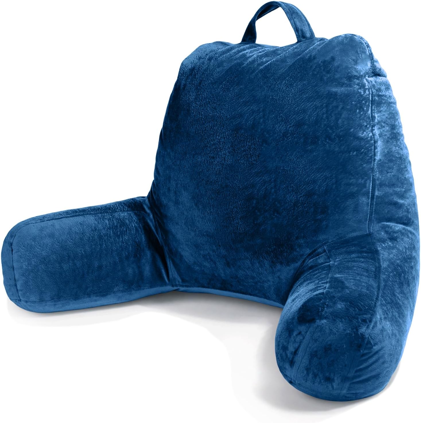 Sasttie Reading Pillow for Bed, Velvet Back Suppor...