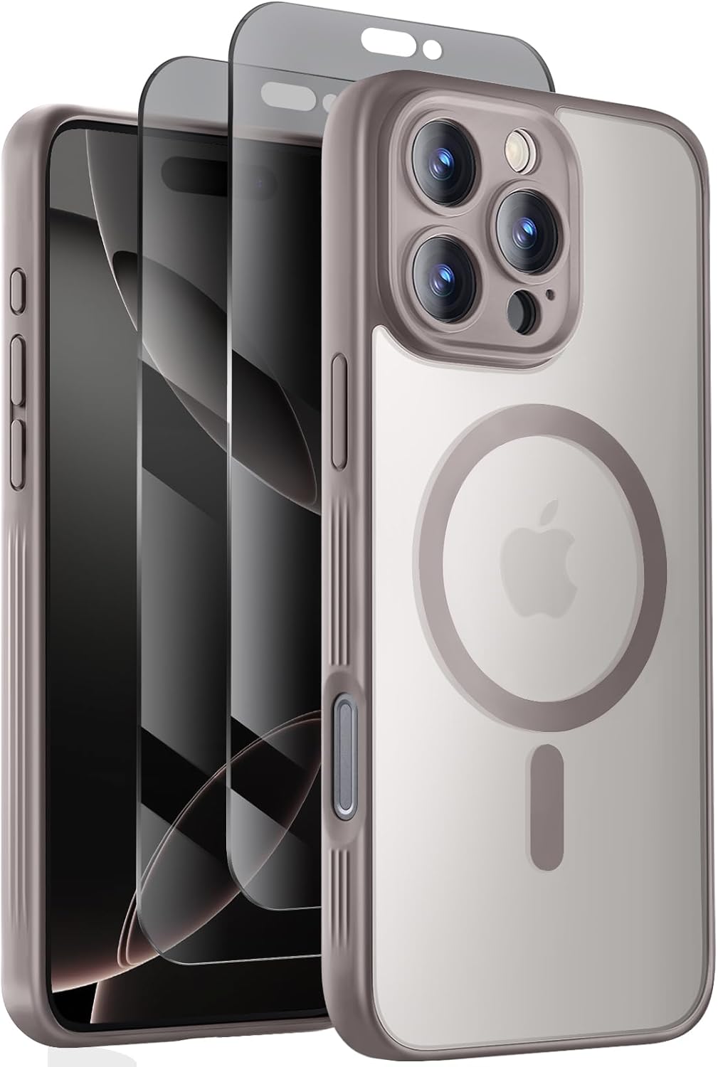 Designed for iPhone 16 Pro Case, Compatible with MagSafe, with Privacy Screen Pr...