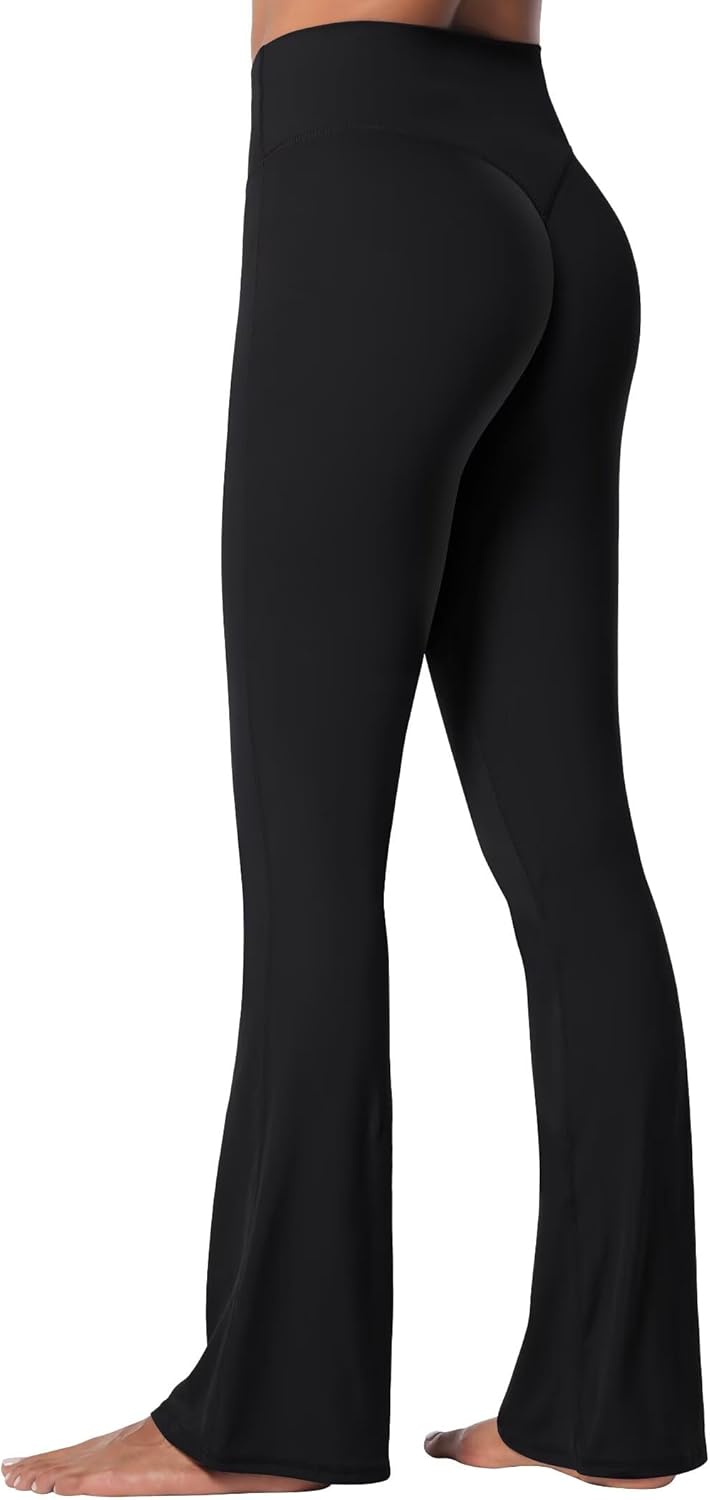 Sunzel Sunzfly Invisible Butt Scrunch Flare Leggings for Women, Mini Flared Yoga...