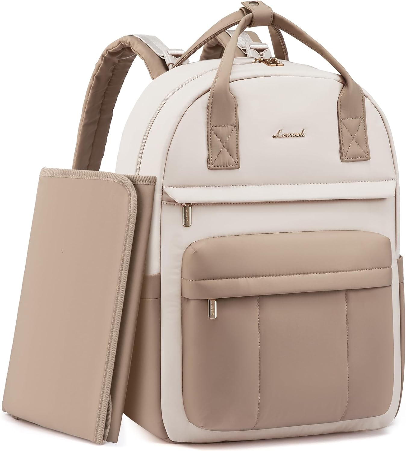 LOVEVOOK Puffer Diaper Bag Backpack, Lightweight Baby Bag with Changing Pad, Lar...