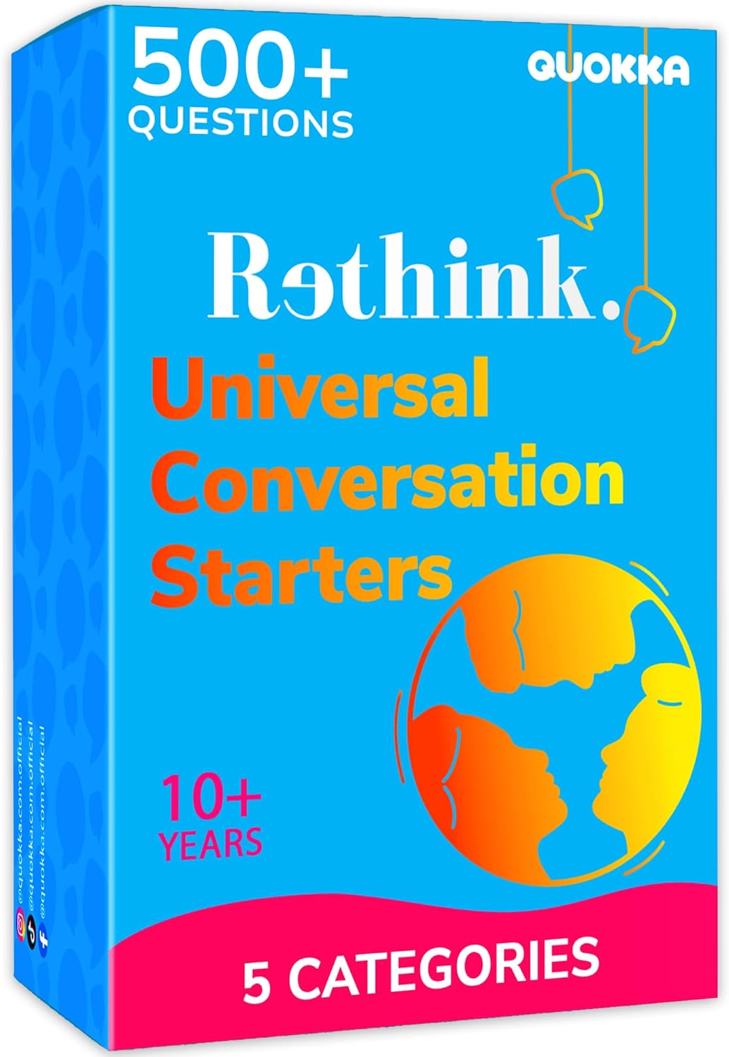Quokka Conversation Cards Game - Universal Edition| 500 Questions | Original Ver...