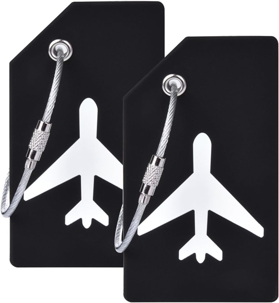 Silicone Luggage Tag with Name ID Card Perfect to Quickly Spot Luggage Suitcase...
