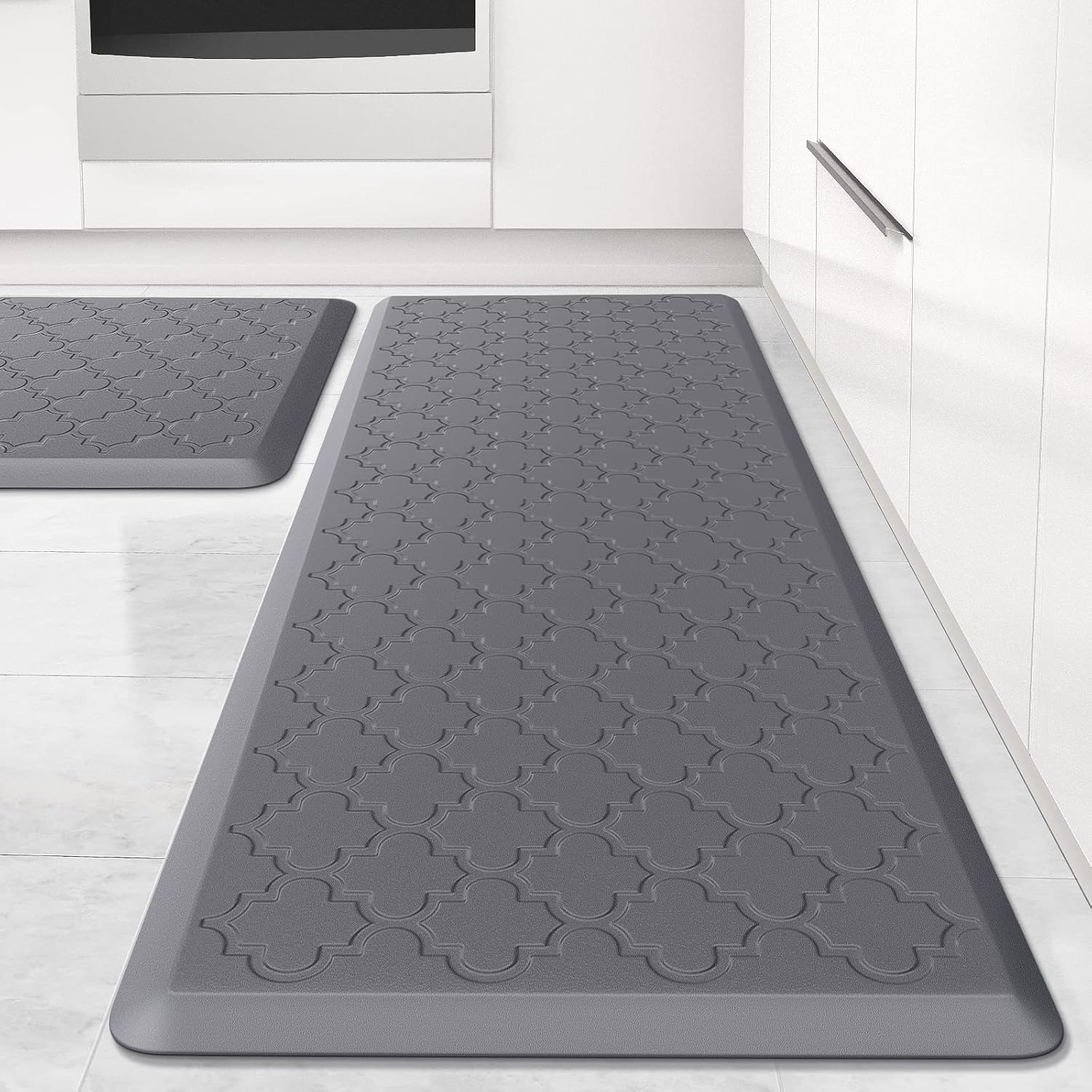 Kitchen Mat [2 PCS] Cushioned Anti-Fatigue Floor Mat, Waterproof Non-Skid Ergono...