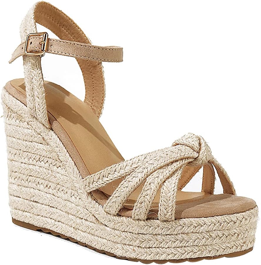 mikarka Sandals for Women, Platform Ankle Strap Womens Sandals Open Toe Espadril...