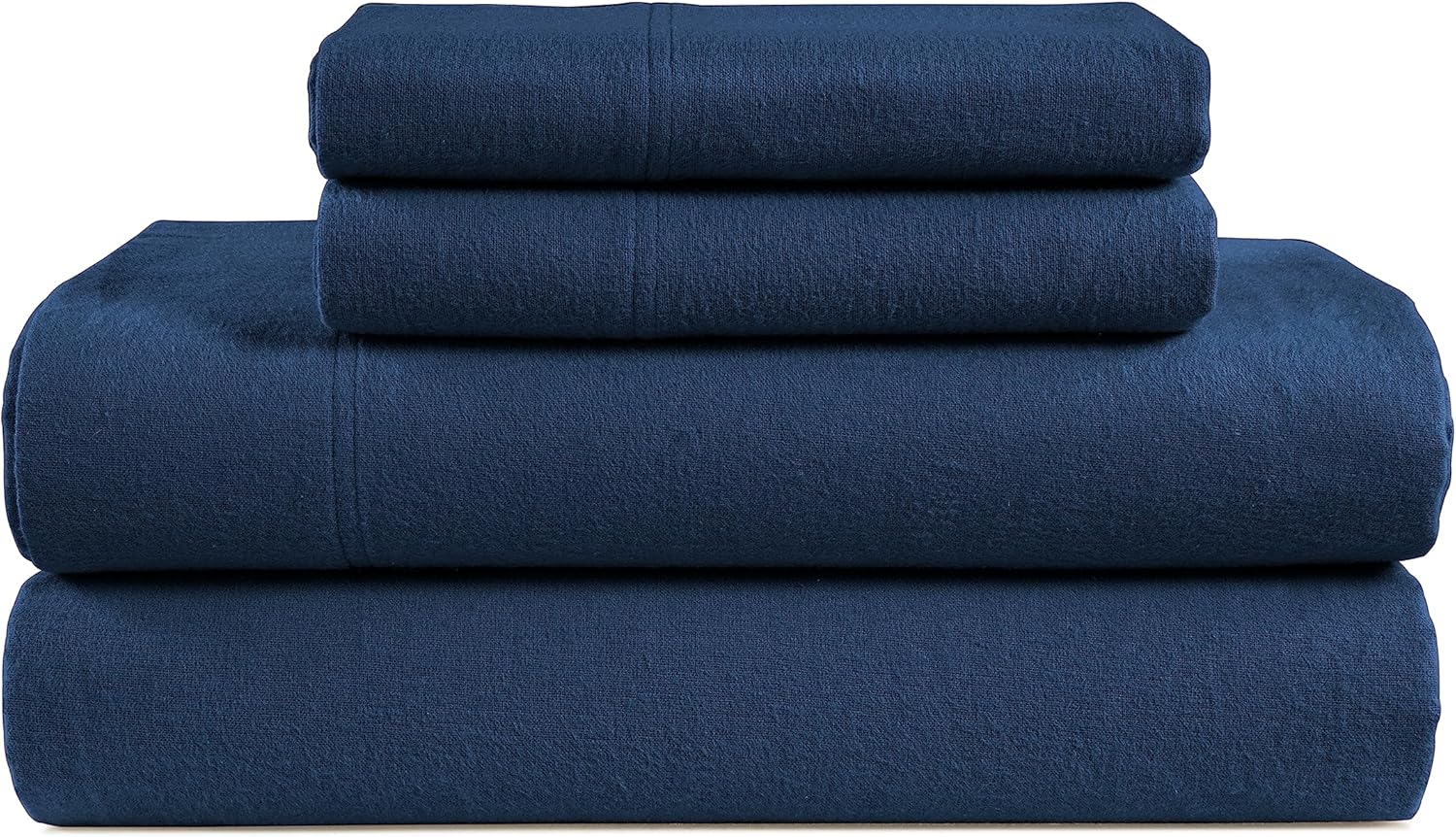 LANE LINEN 100% Cotton King Flannel Sheets Set - Brushed for Extra Softness - Li...