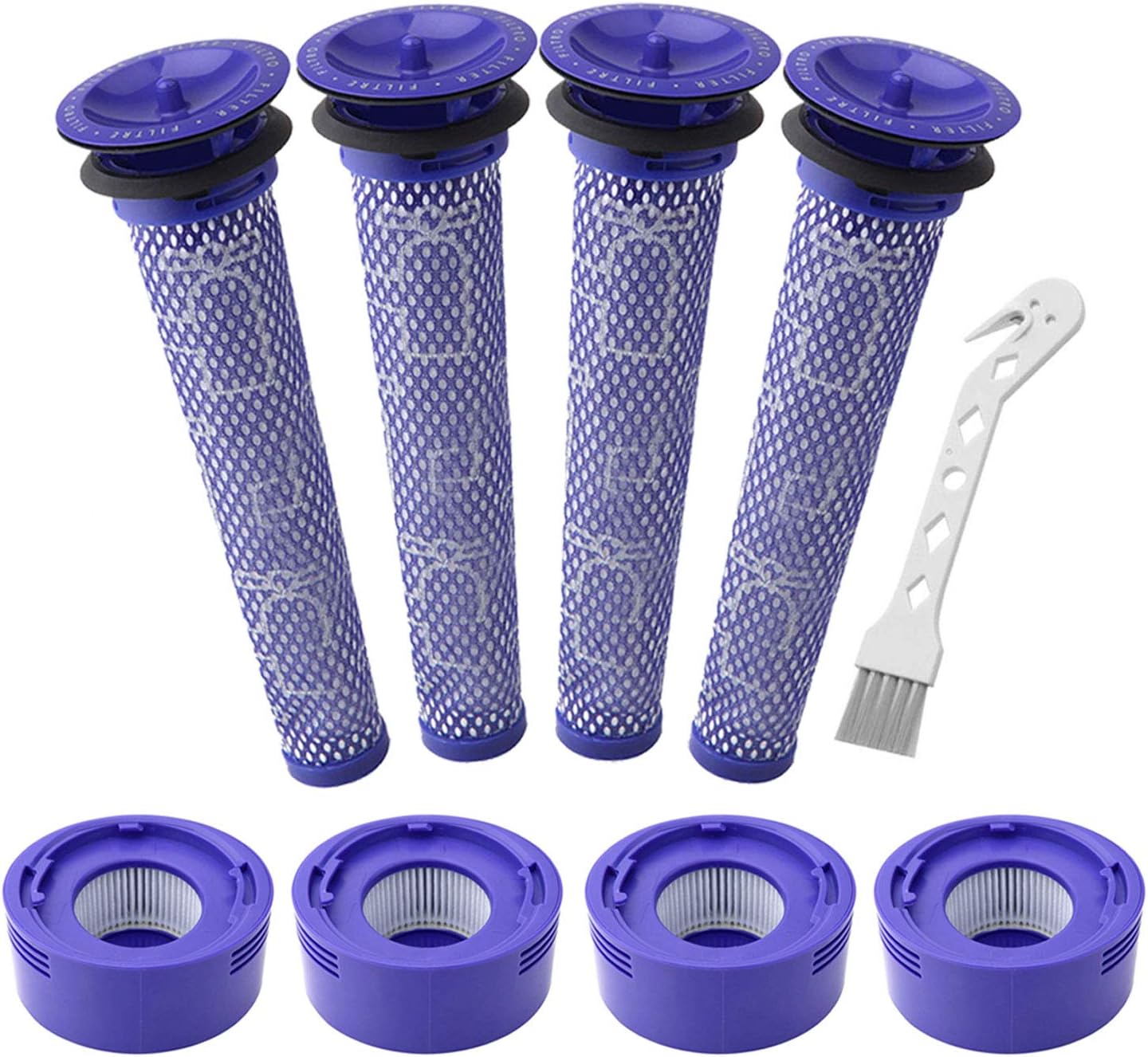 Lemige 4 Pre-Filters and 4 Post-Filters Replacement Compatible with Dyson V7, V8...