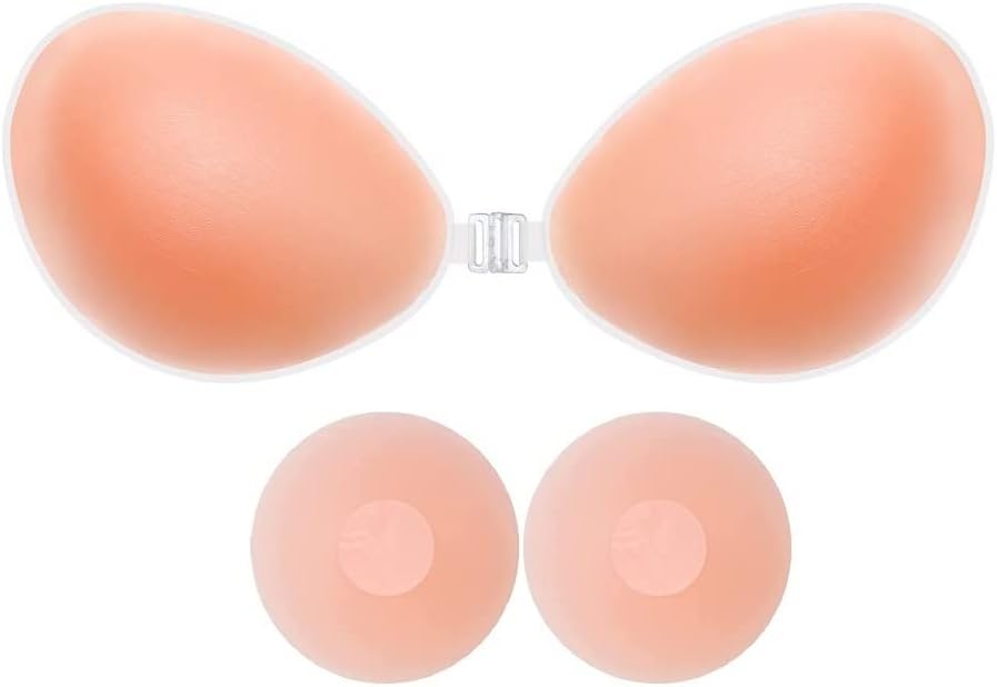 ANASH Sticky Bra, Stick on Bra for Women with 2 Nipple Covers, Women Silicone St...